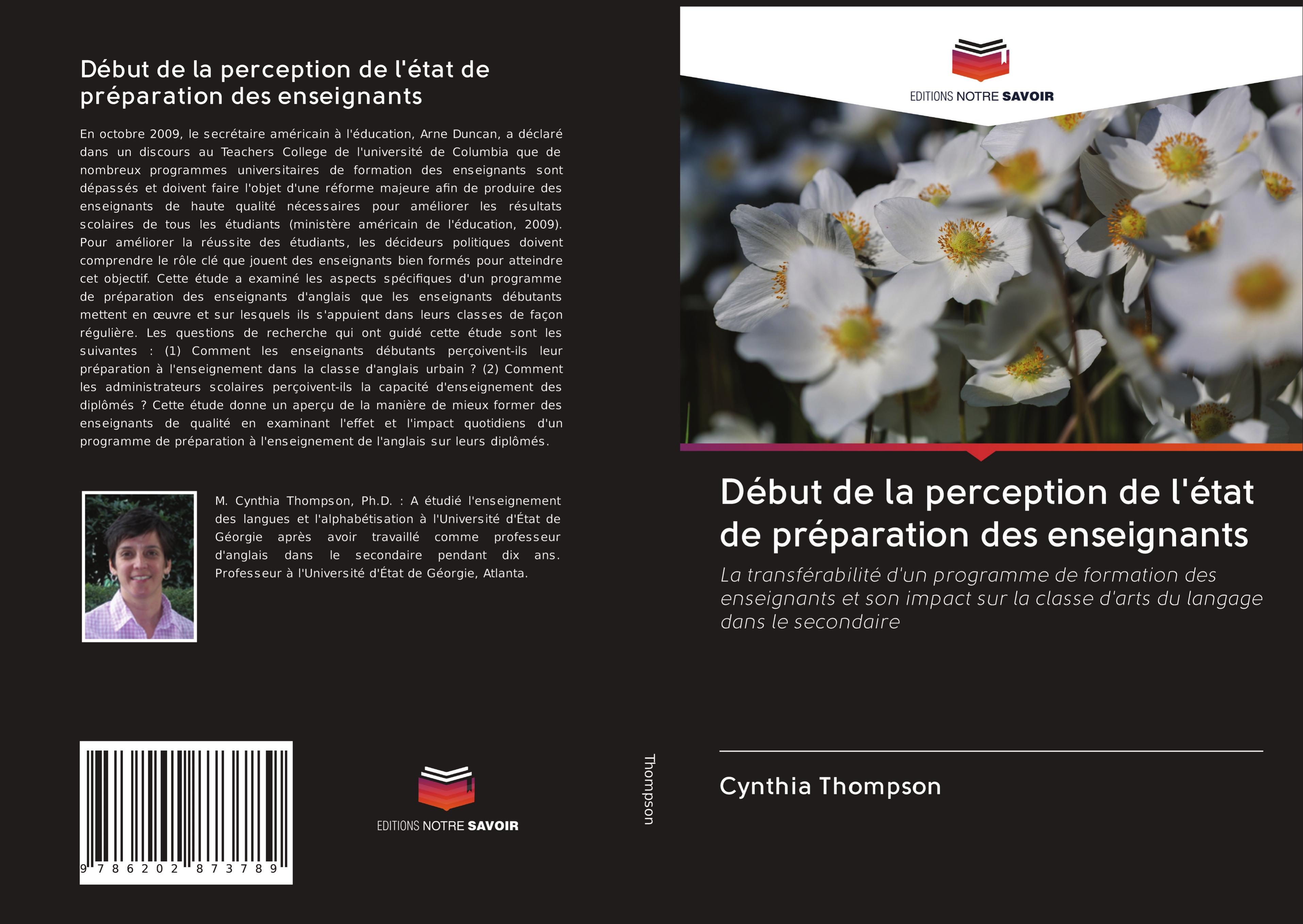 Vorderes Coverbild Début de la perception de l'état de préparation des enseignants