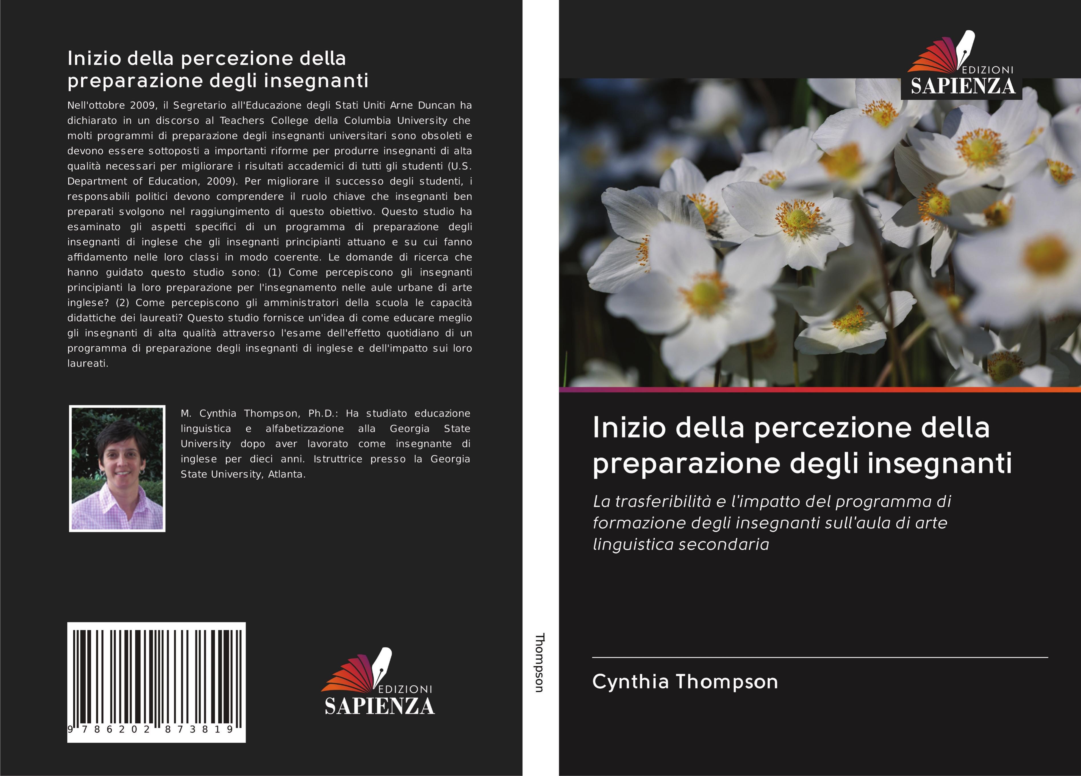Vorderes Coverbild Inizio della percezione della preparazione degli insegnanti