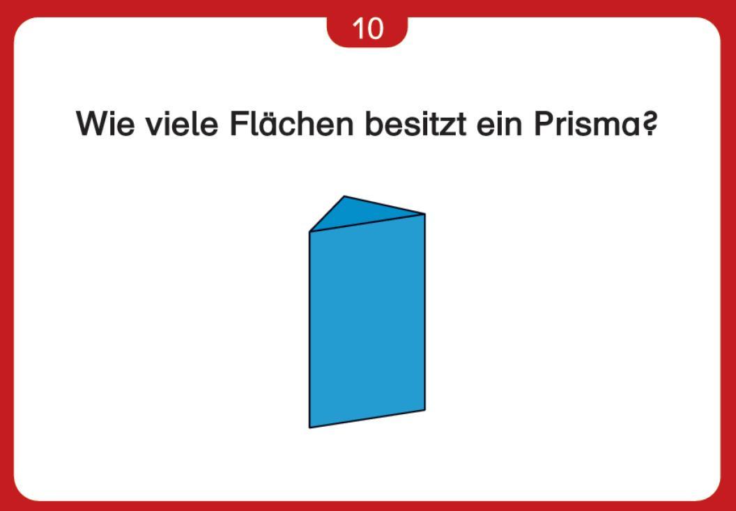 Beispielinhalt (Bild) Kartei - Geometrische Körper für die 2. bis 4. Klasse