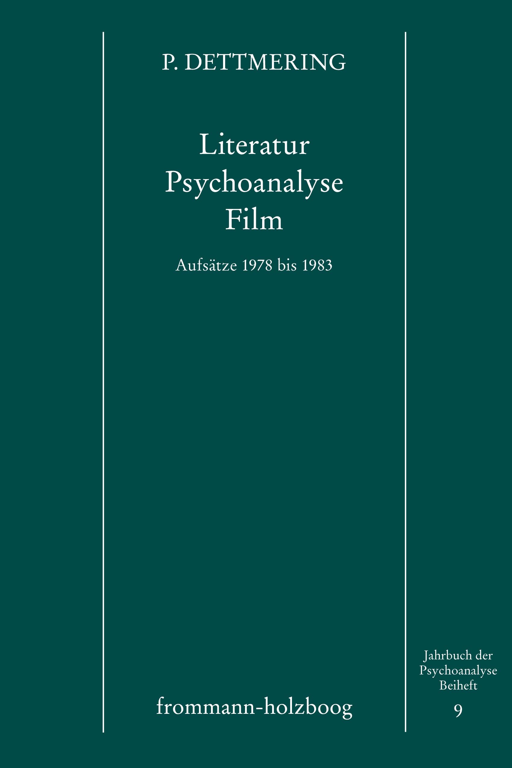 Vorderes Coverbild Literatur - Psychoanalyse - Film