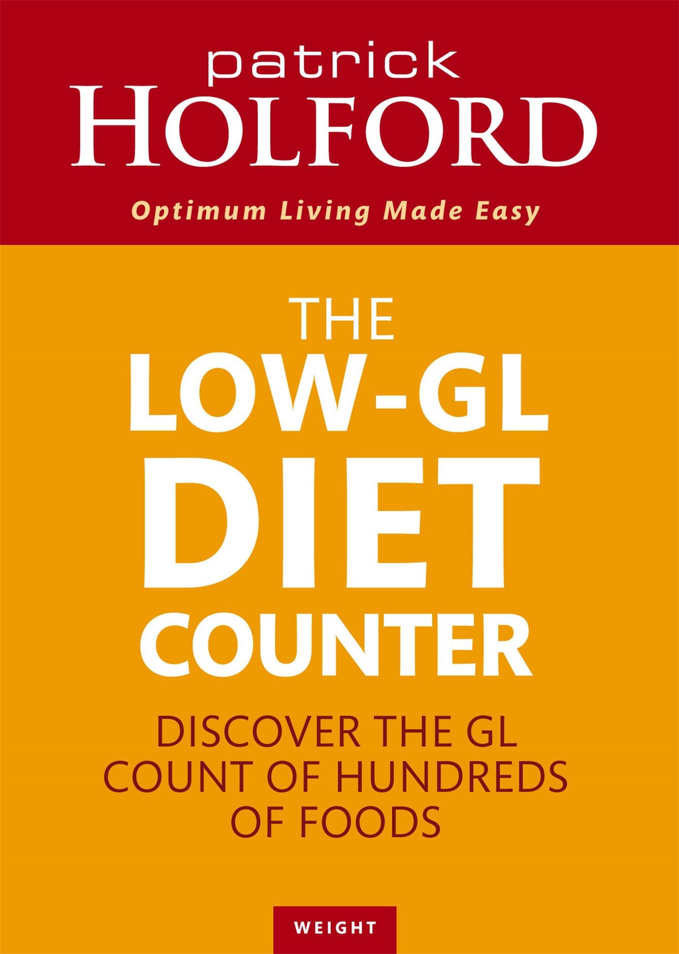 Vorderes Coverbild The Low-GL Diet Counter
