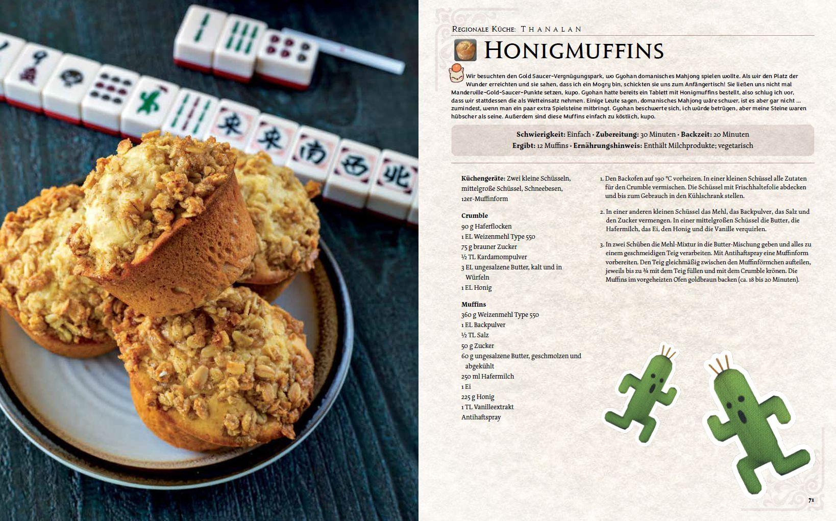 Beispielinhalt (Bild) Das ultimative Final Fantasy XIV Kochbuch
