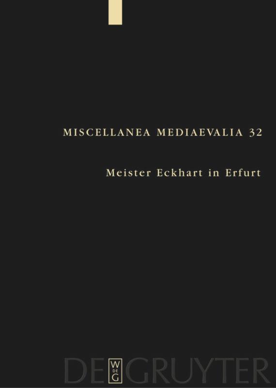 Vorderes Coverbild Meister Eckhart in Erfurt