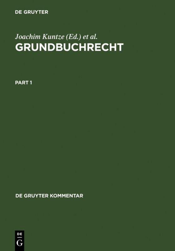 Vorderes Coverbild Grundbuchrecht