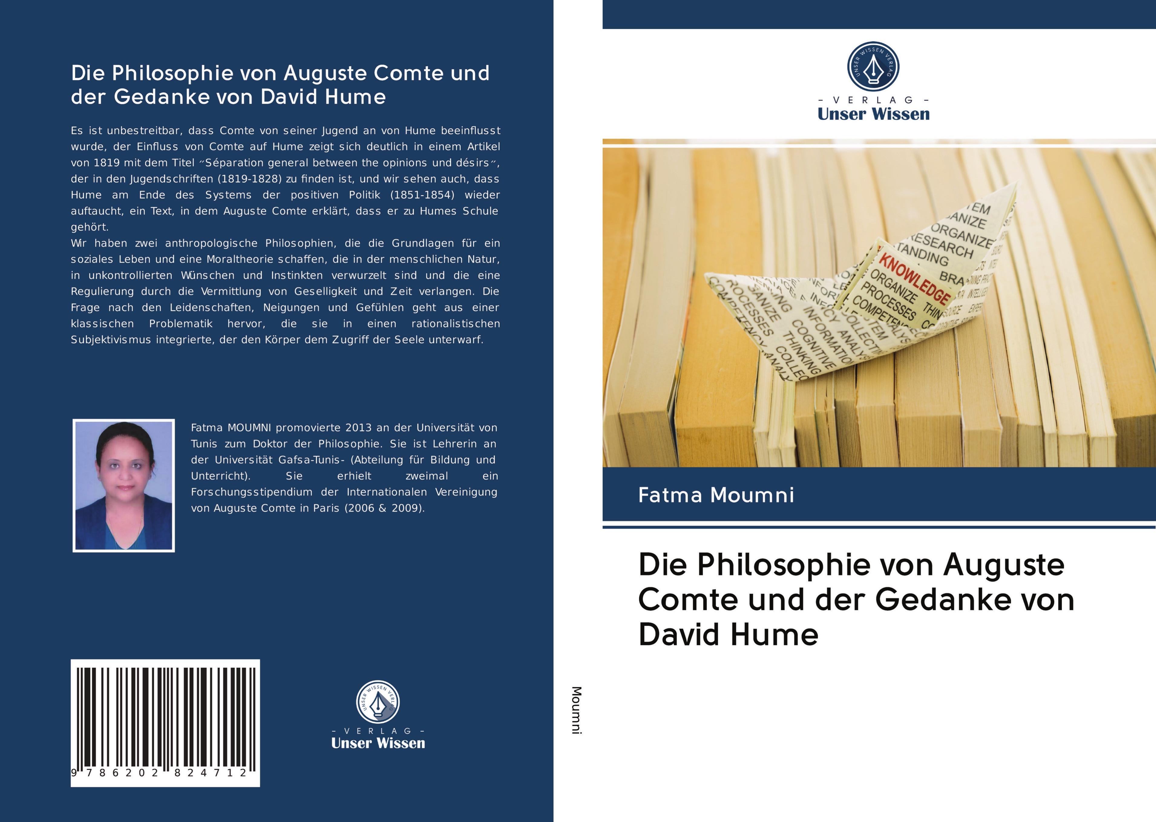 Vorderes Coverbild Die Philosophie von Auguste Comte und der Gedanke von David Hume