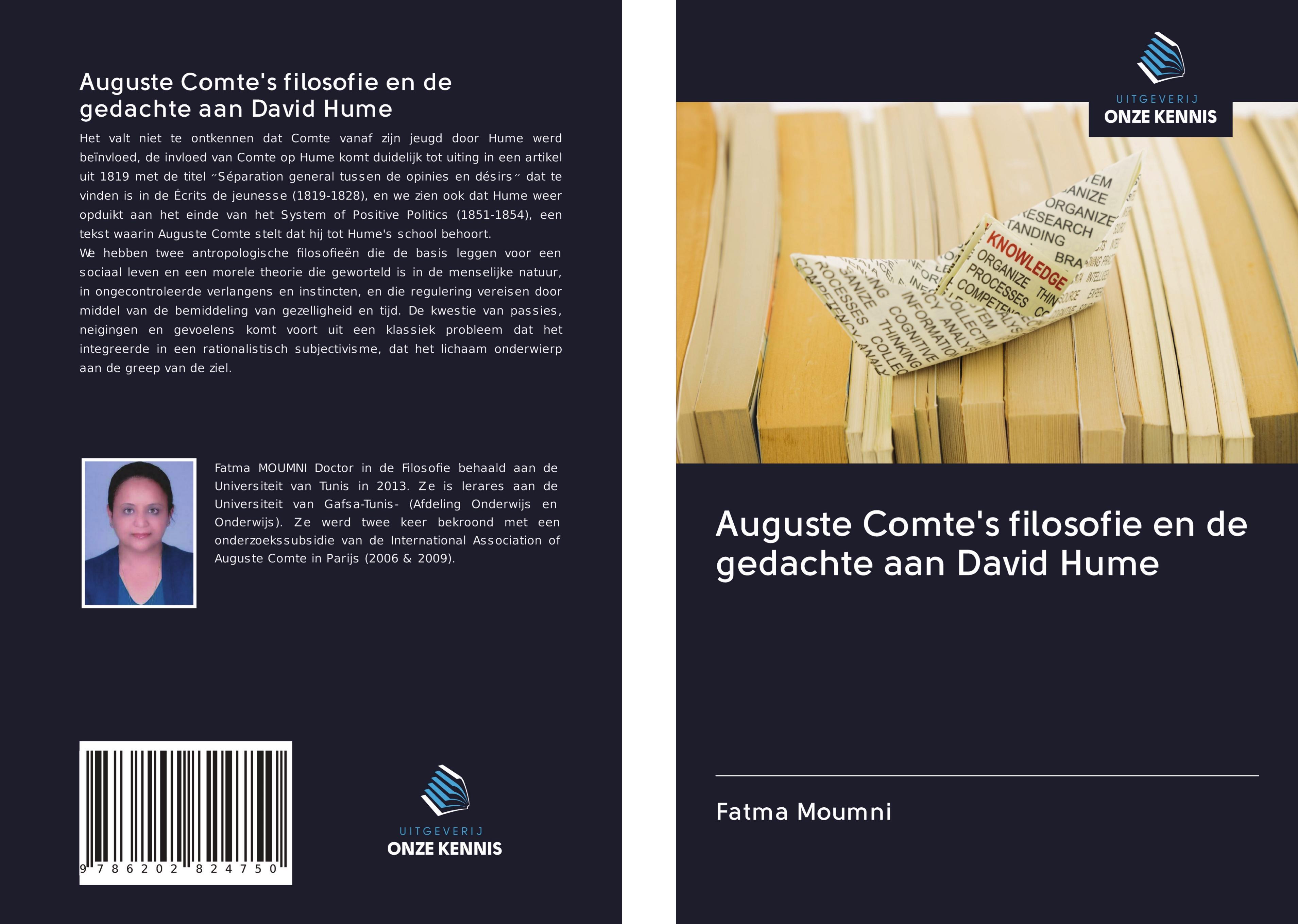 Vorderes Coverbild Auguste Comte's filosofie en de gedachte aan David Hume