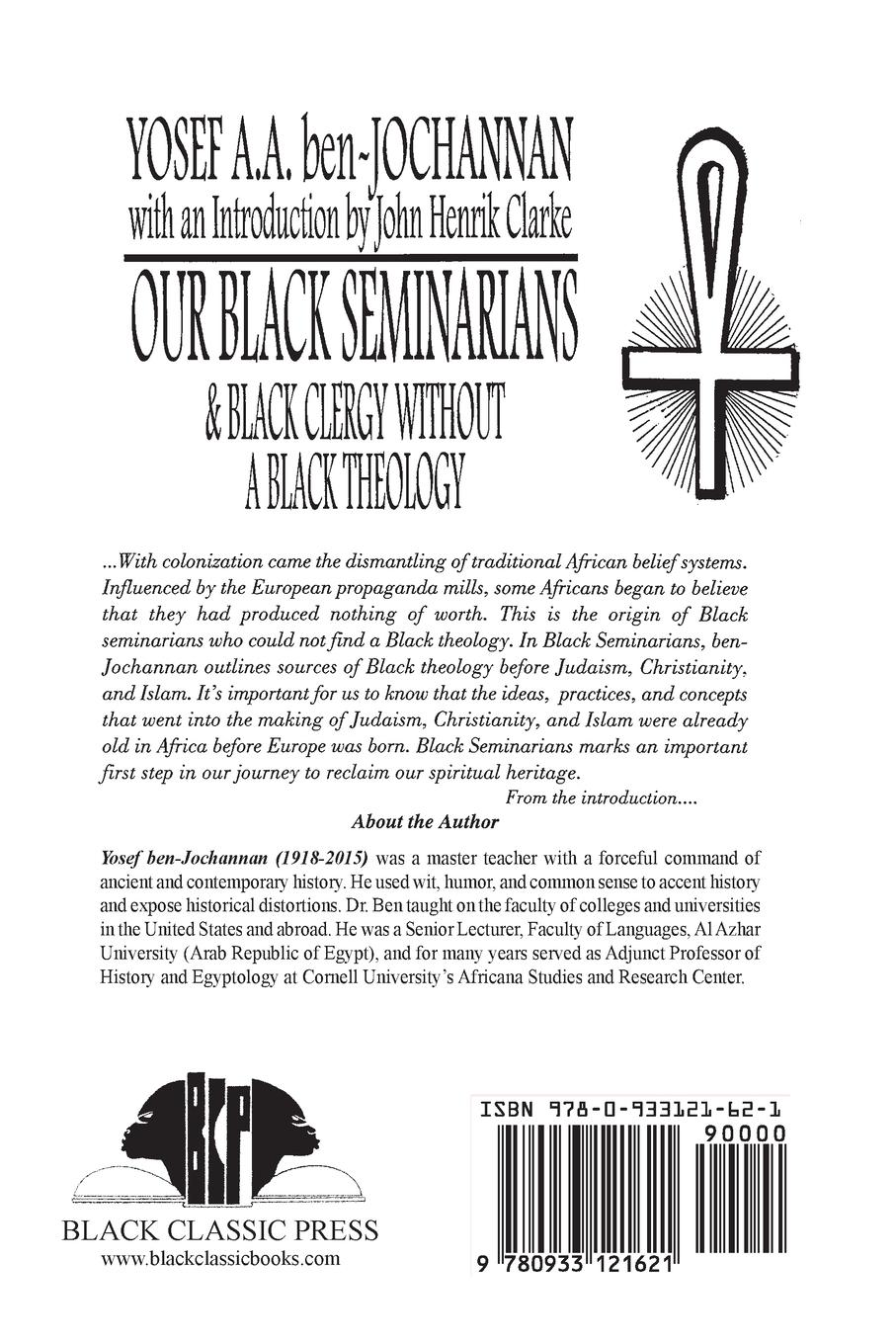 Rückseitencover Our Black Seminarians and Black Clergy Without a Black Theology