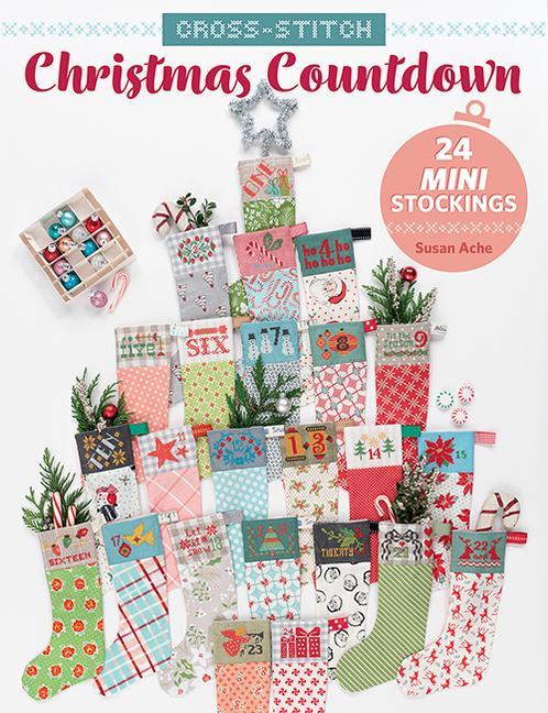 Vorderes Coverbild Cross-Stitch Christmas Countdown: 24 Mini Stockings