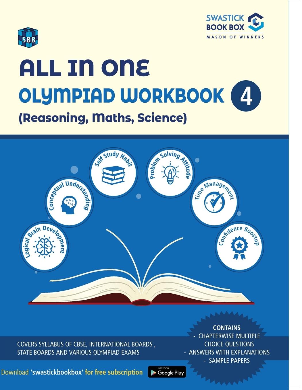 Vorderes Coverbild All in One Olympiad Workbook for Reasoning, Maths & Science - Class 4