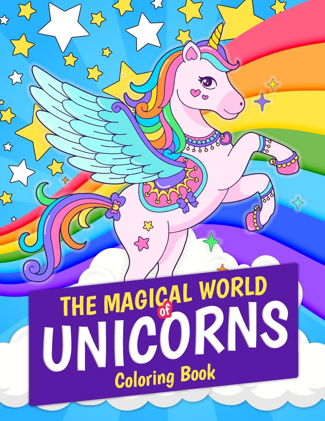 Vorderes Coverbild The Magical World of Unicorns Coloring Book