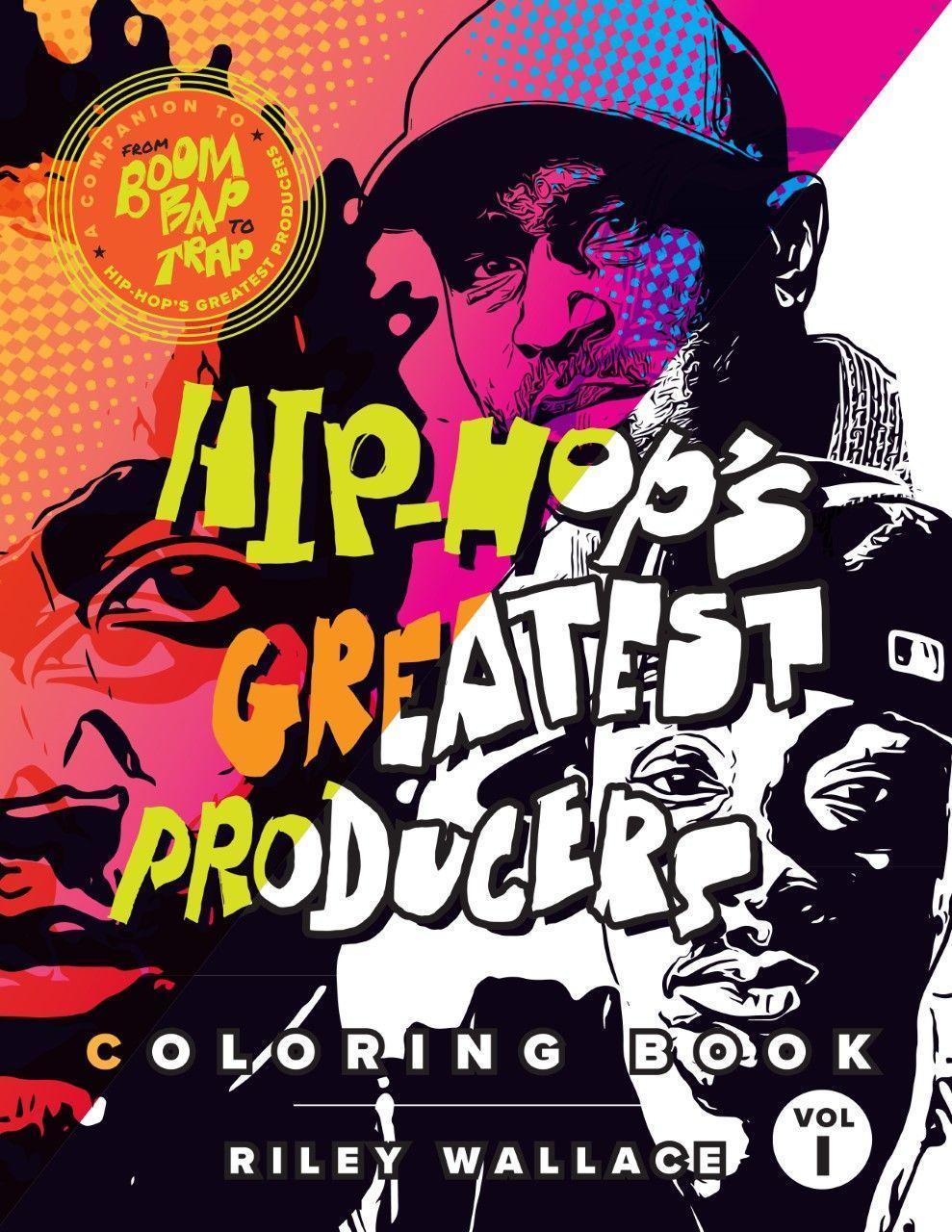 Vorderes Coverbild Hip-Hop's Greatest Producers Coloring Book