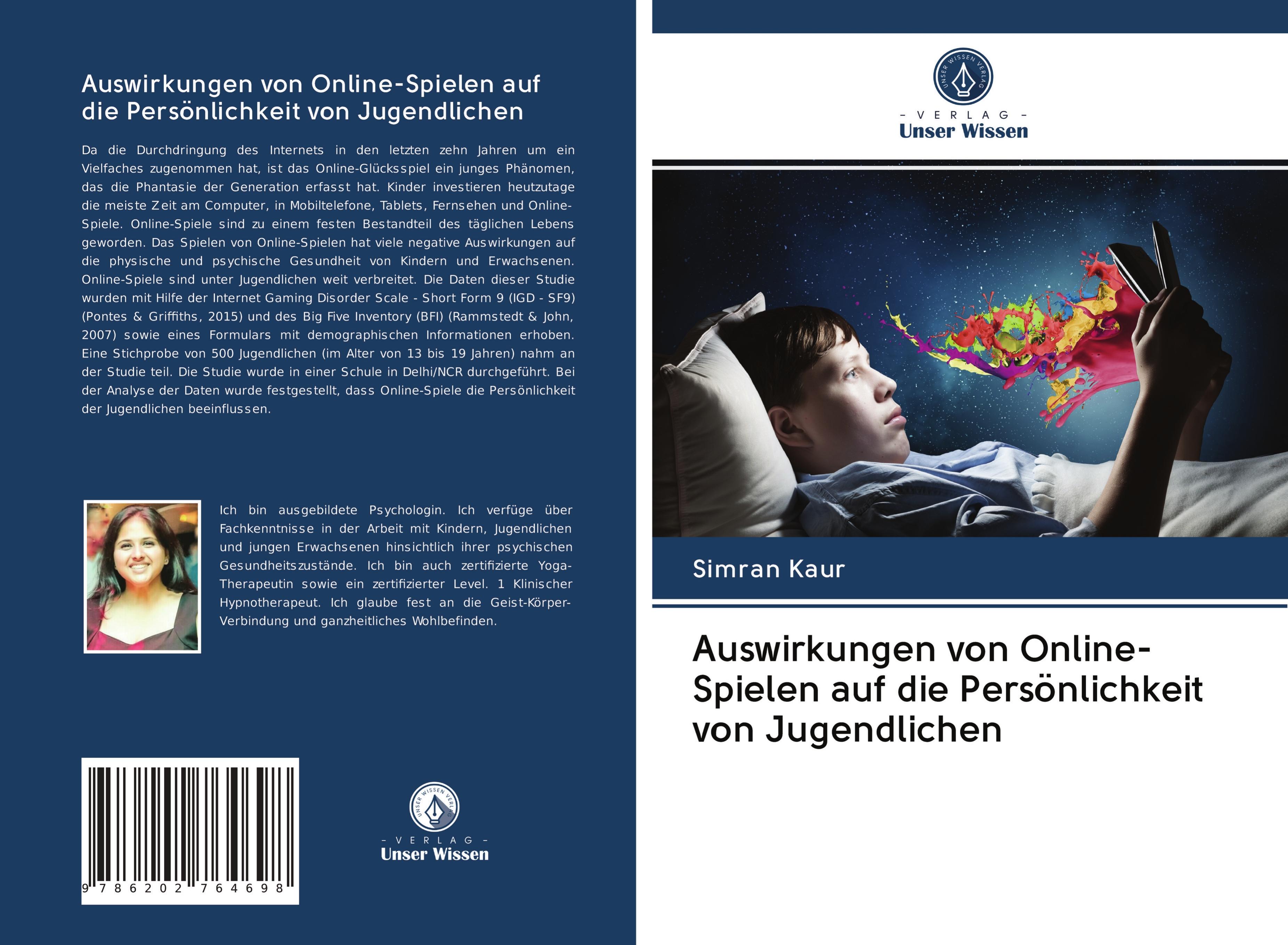 Vorderes Coverbild Auswirkungen von Online-Spielen auf die Persönlichkeit von Jugendlichen
