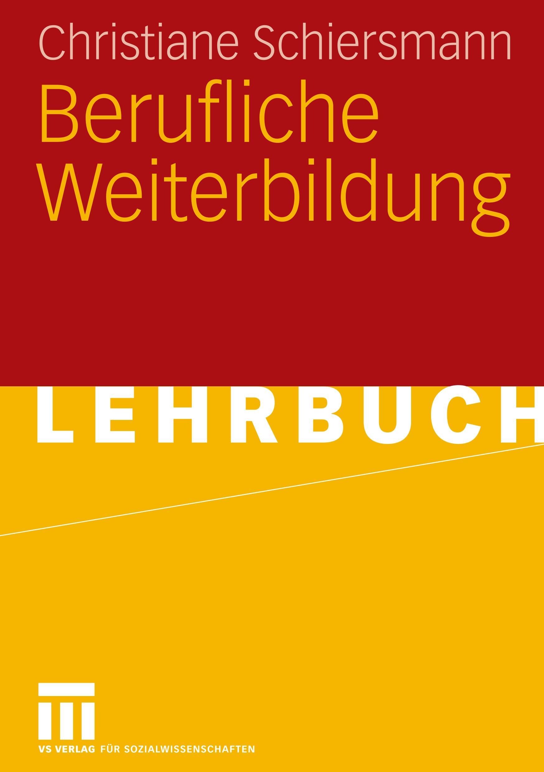 Vorderes Coverbild Berufliche Weiterbildung