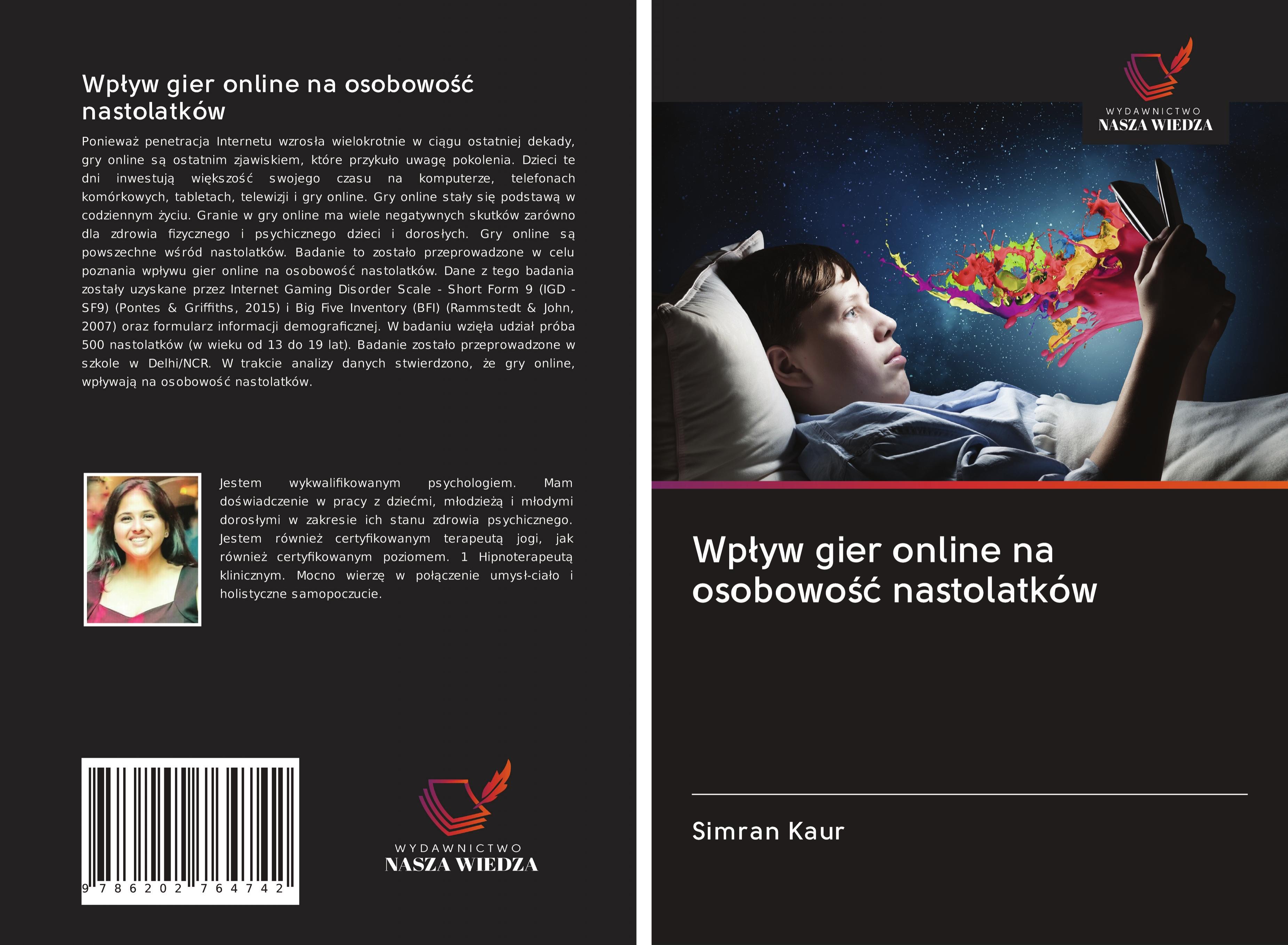 Vorderes Coverbild Wp¿yw gier online na osobowo¿¿ nastolatków