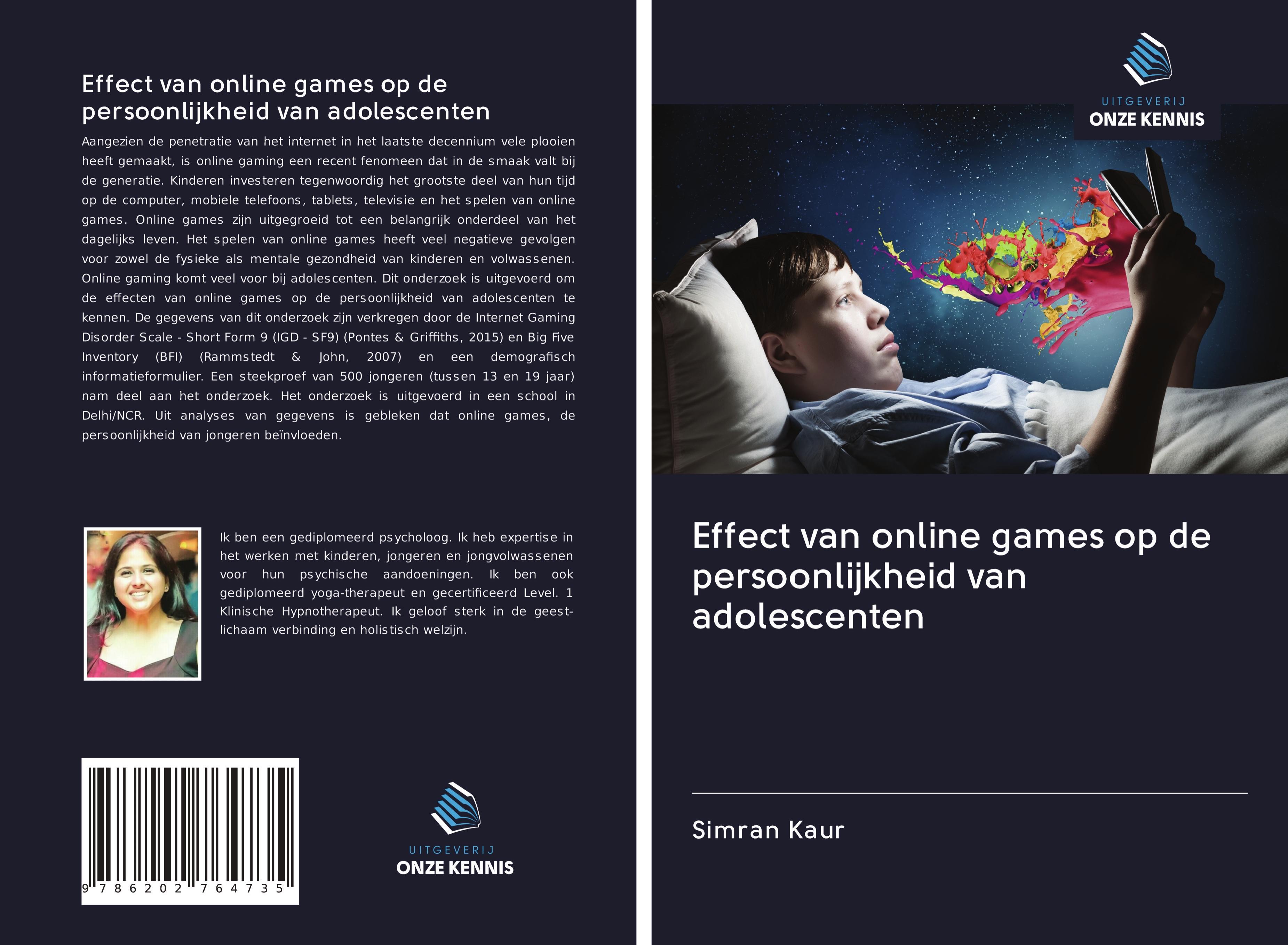 Vorderes Coverbild Effect van online games op de persoonlijkheid van adolescenten