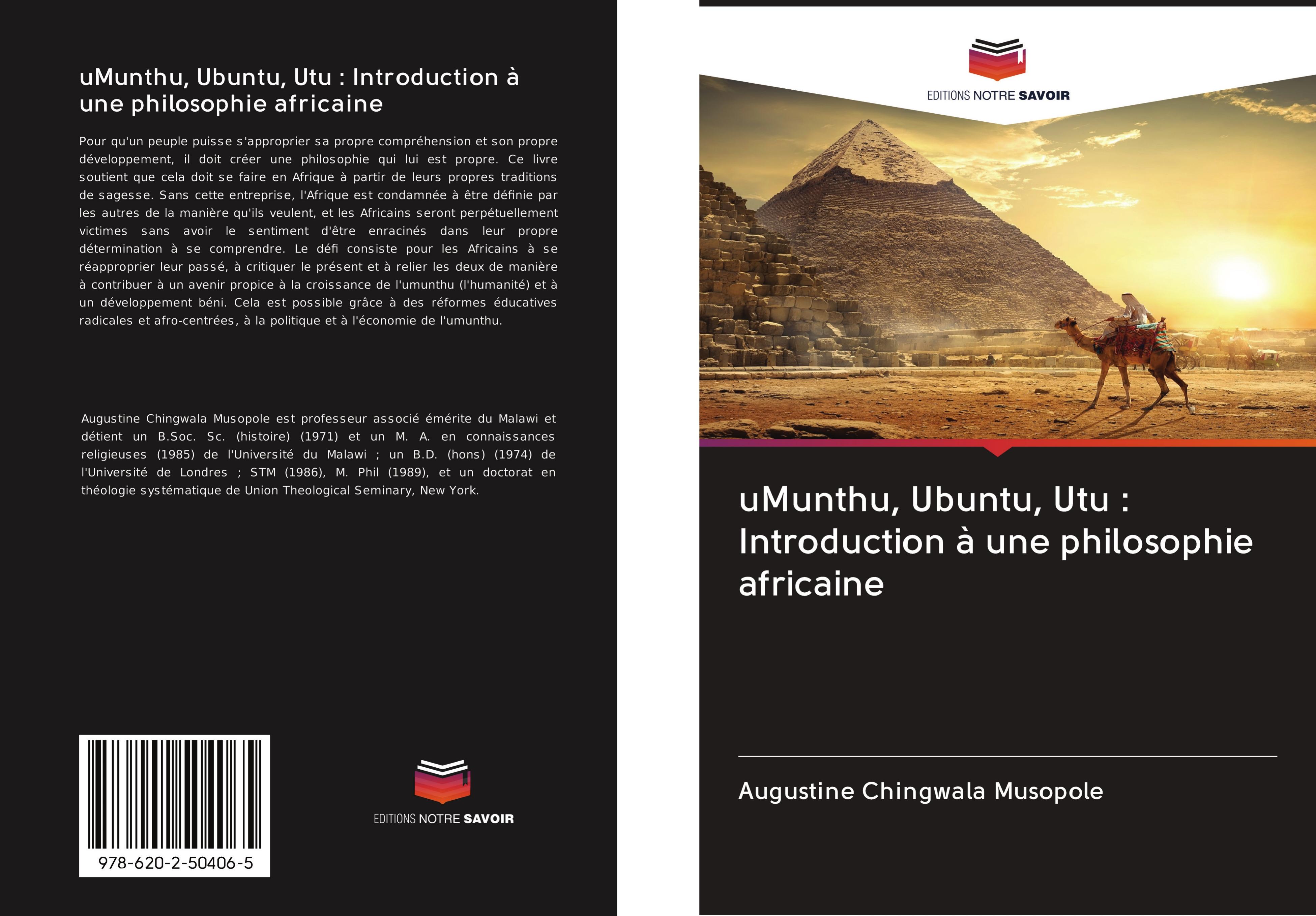Vorderes Coverbild uMunthu, Ubuntu, Utu : Introduction à une philosophie africaine