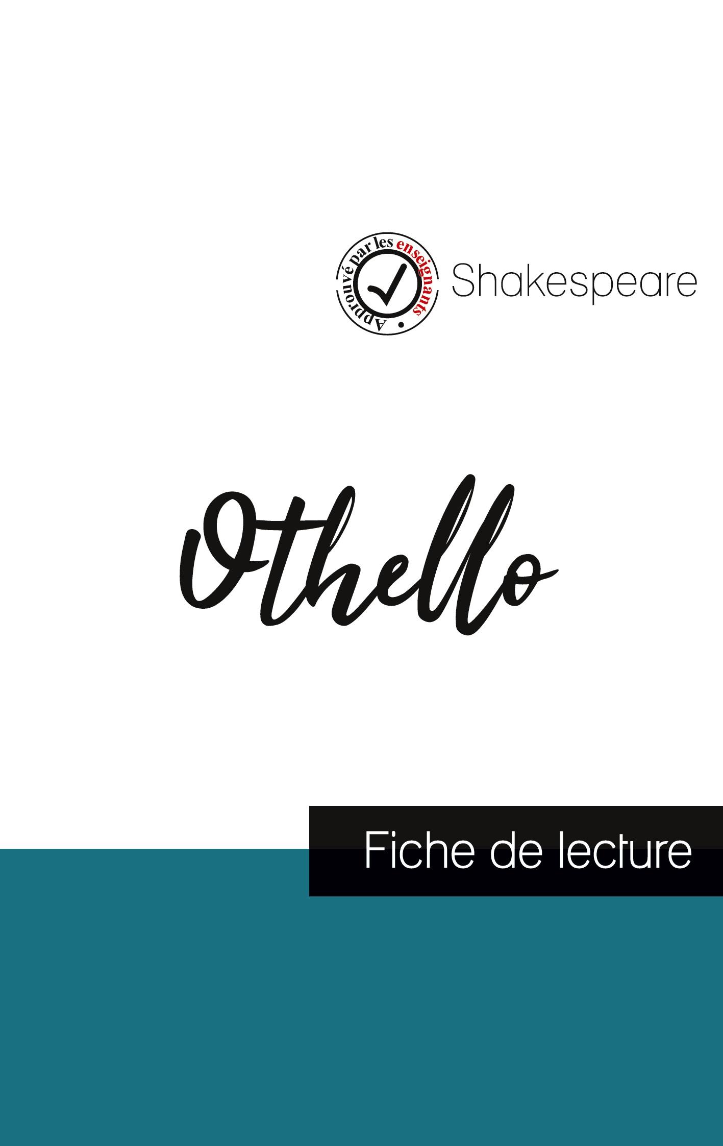 Vorderes Coverbild Othello de Shakespeare (fiche de lecture et analyse complète de l'oeuvre)