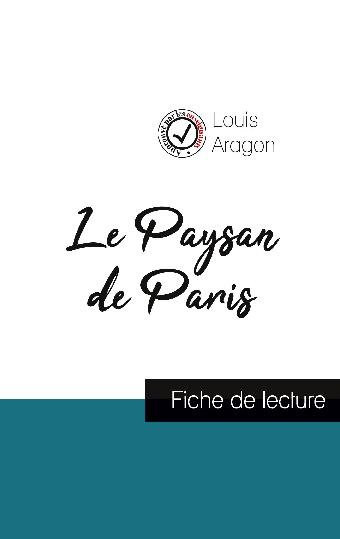 Vorderes Coverbild Le Paysan de Paris de Louis Aragon (fiche de lecture et analyse complète de l'oeuvre)