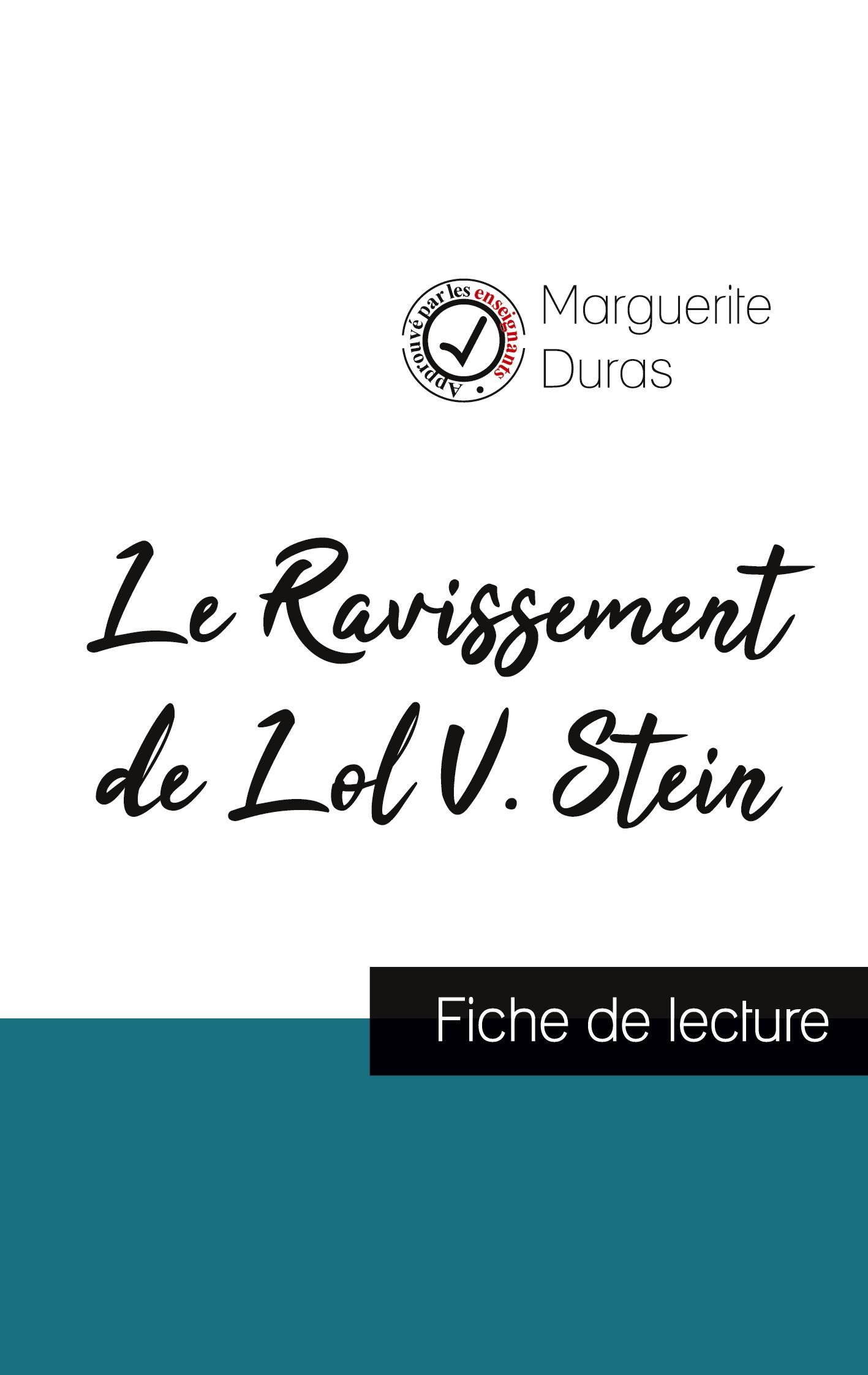 Vorderes Coverbild Le Ravissement de Lol V. Stein de Marguerite Duras (fiche de lecture et analyse complète de l'oeuvre)