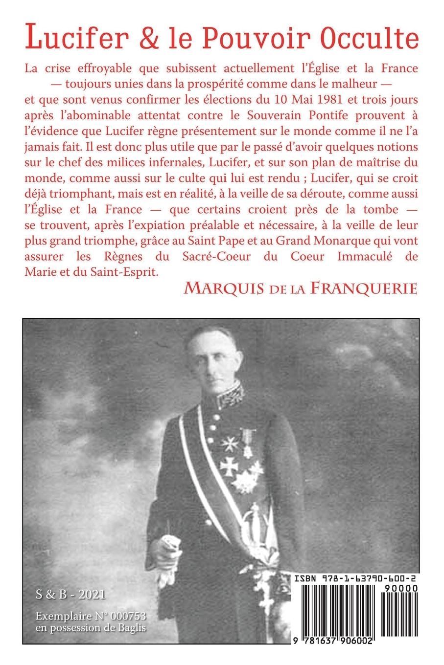 Rückseitencover Lucifer et le pouvoir occulte