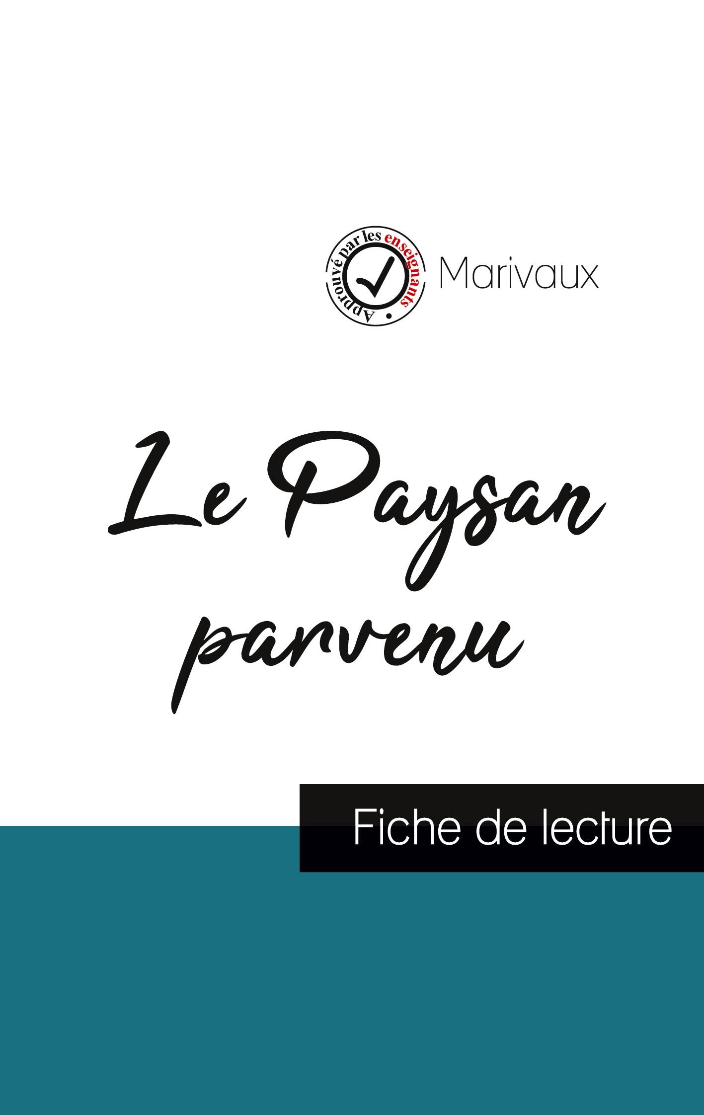 Vorderes Coverbild Le Paysan parvenu de Marivaux (fiche de lecture et analyse complète de l'oeuvre)
