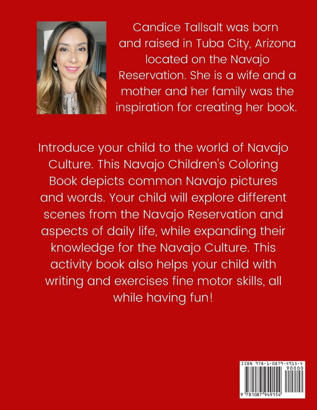 Rückseitencover Navajo Children's Coloring and Activity Book