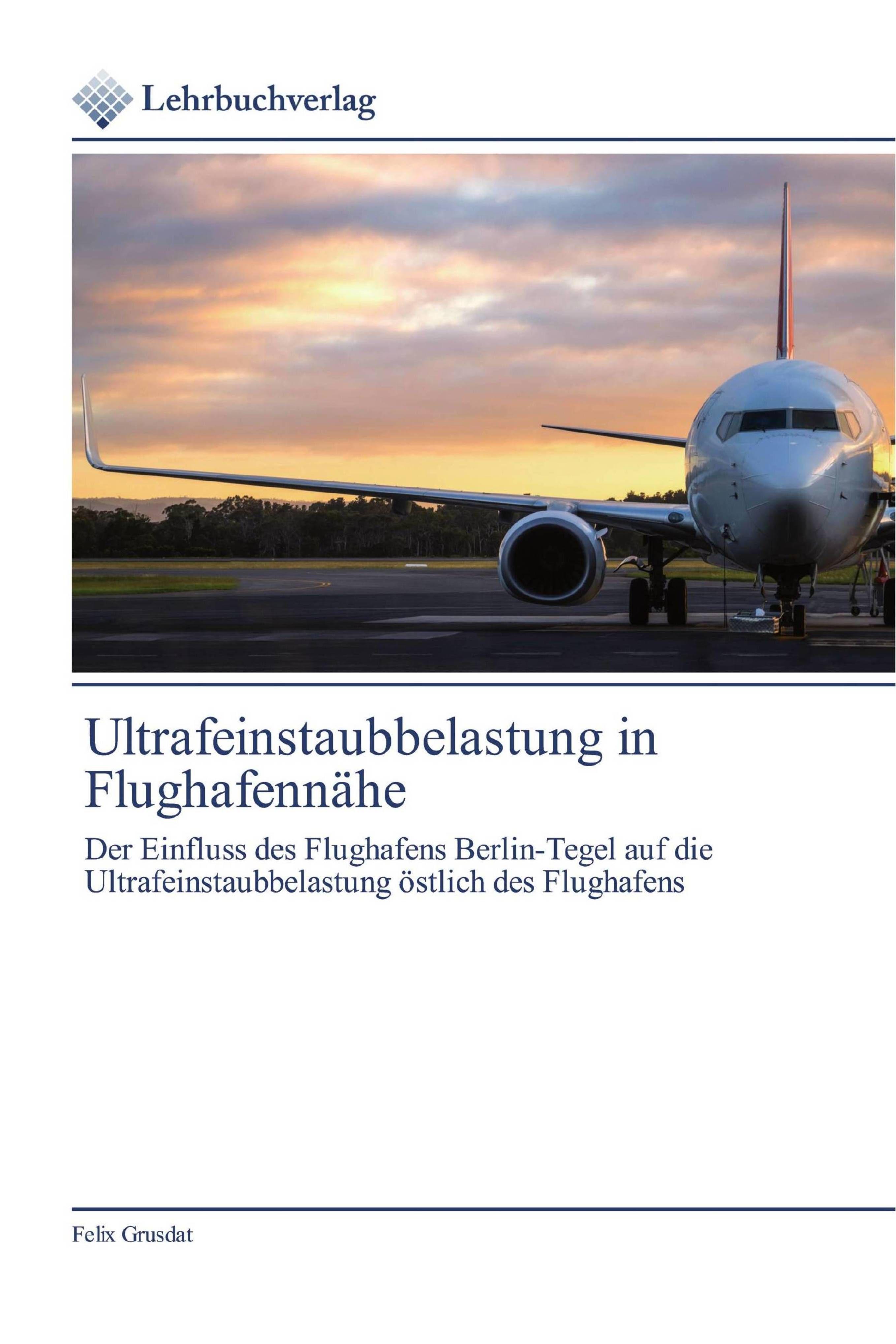 Vorderes Coverbild Ultrafeinstaubbelastung in Flughafennähe