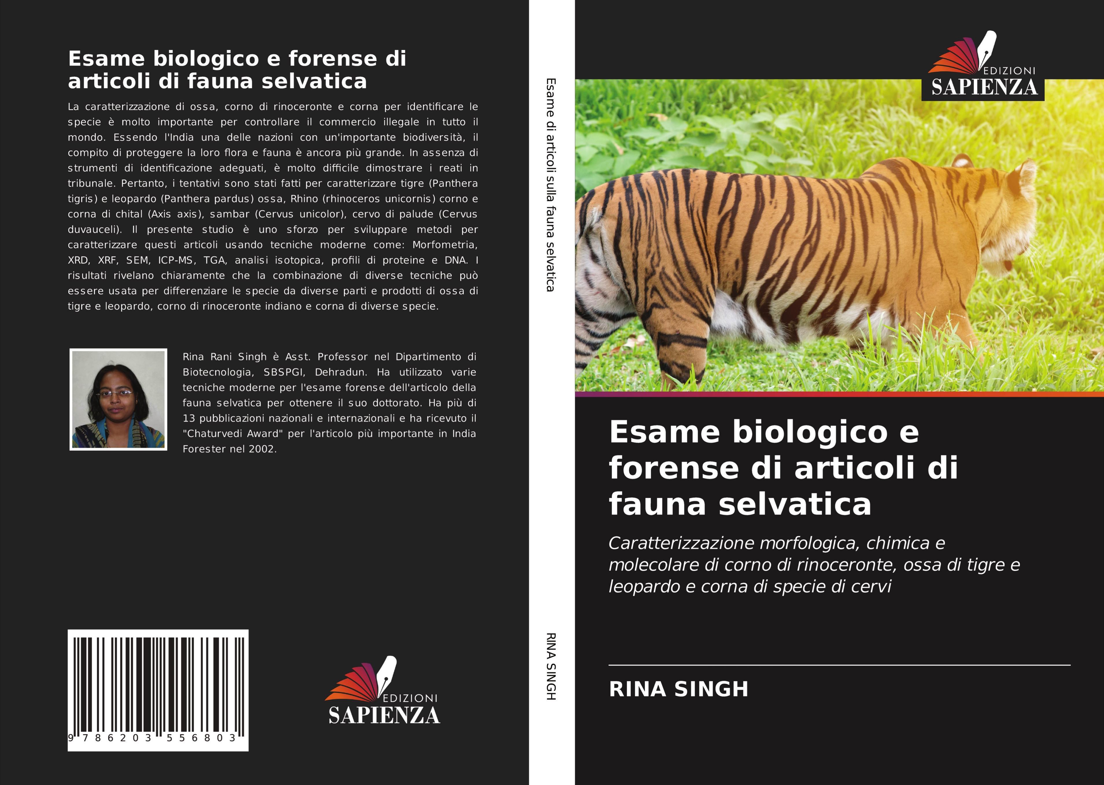 Vorderes Coverbild Esame biologico e forense di articoli di fauna selvatica