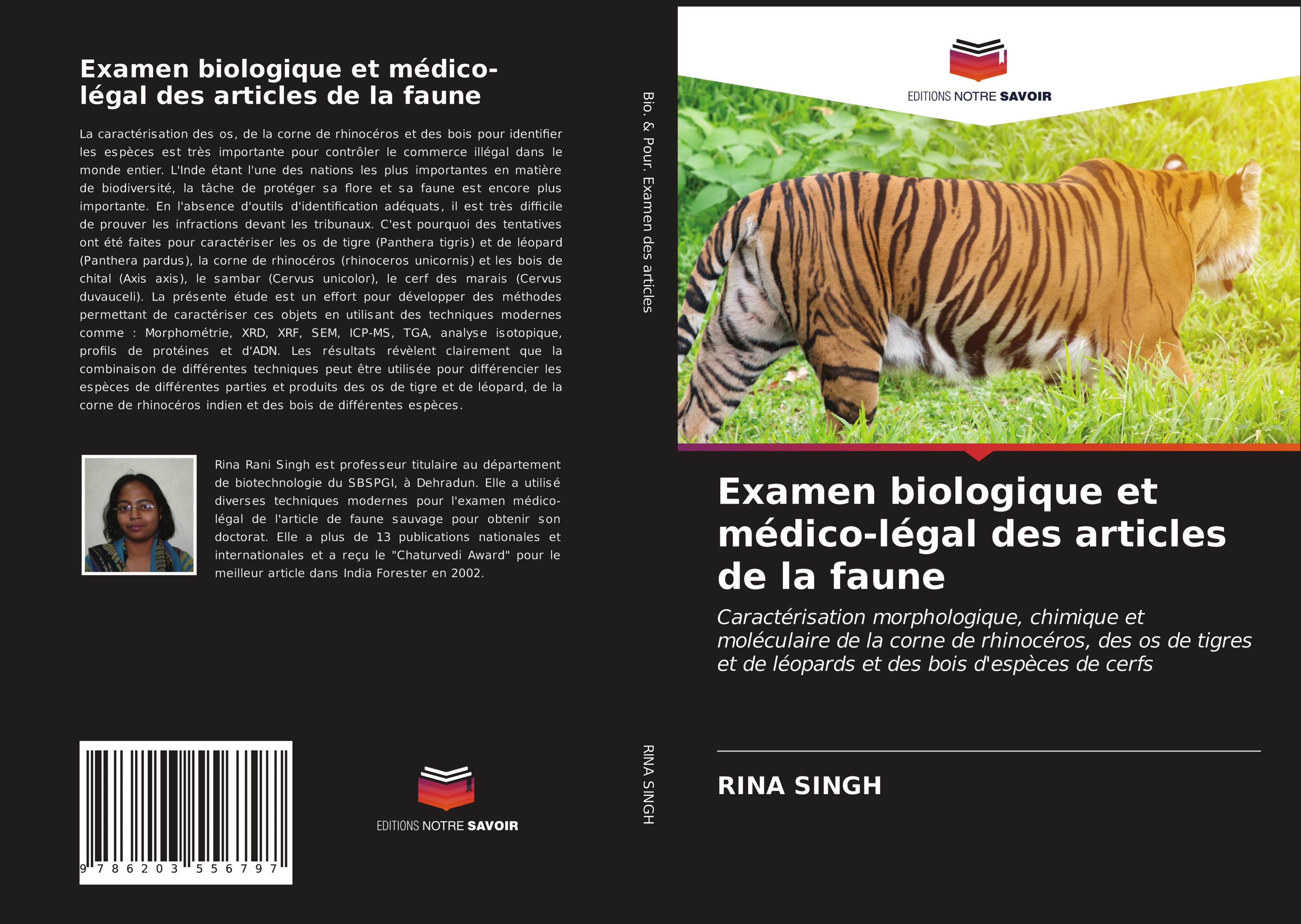 Vorderes Coverbild Examen biologique et médico-légal des articles de la faune
