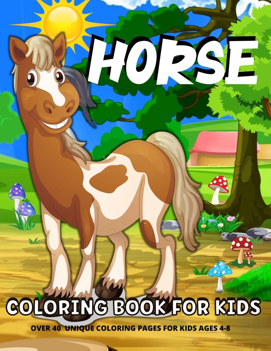 Vorderes Coverbild Horse Coloring Book For Kids