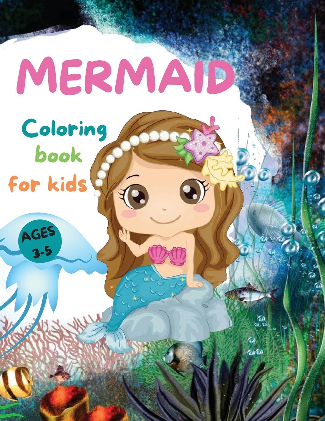 Vorderes Coverbild MERMAIDS  CUTE Coloring Book for Kids