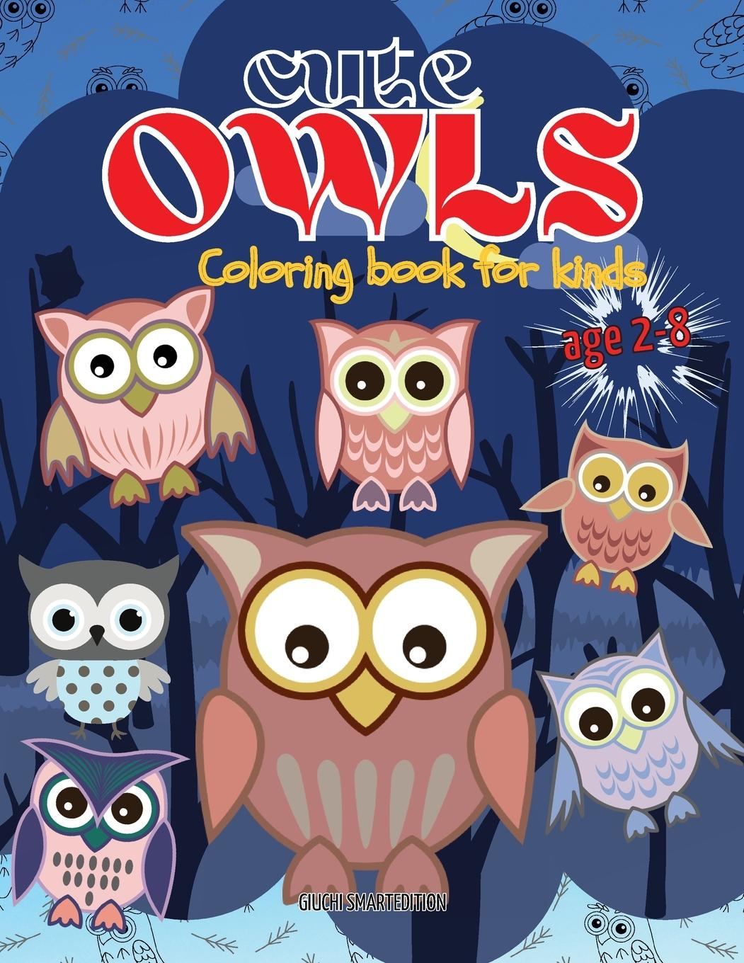 Vorderes Coverbild Cute Owls coloring book