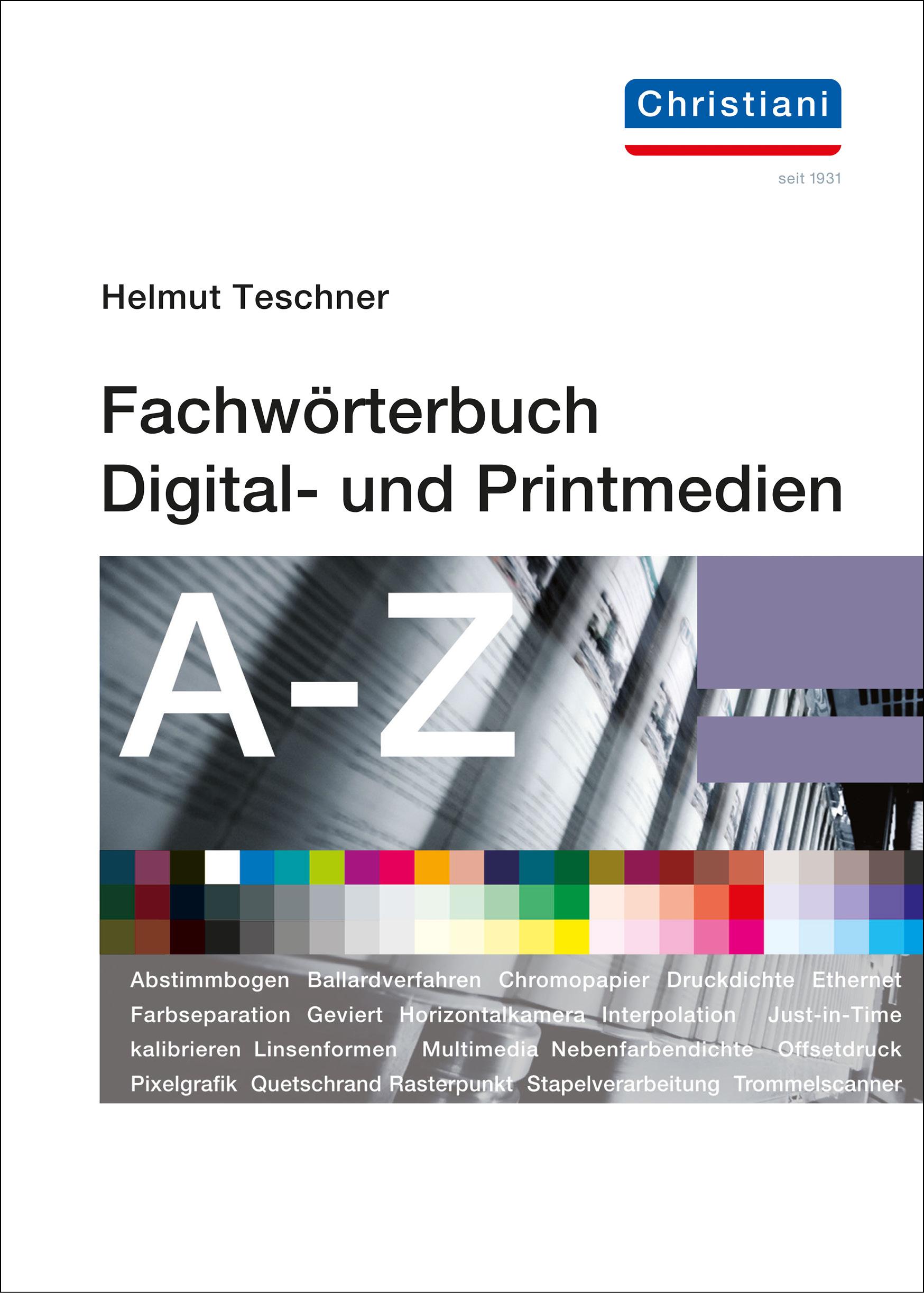 Vorderes Coverbild Fachwörterbuch Digital- und Printmedien