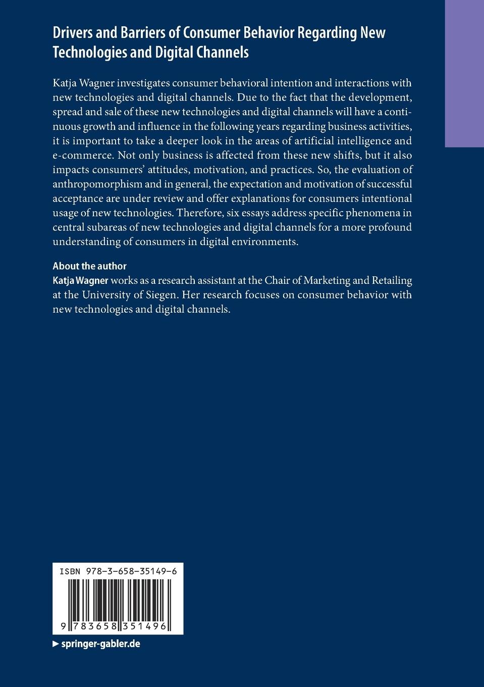 Rückseitencover Drivers and Barriers of Consumer Behavior Regarding New Technologies and Digital Channels