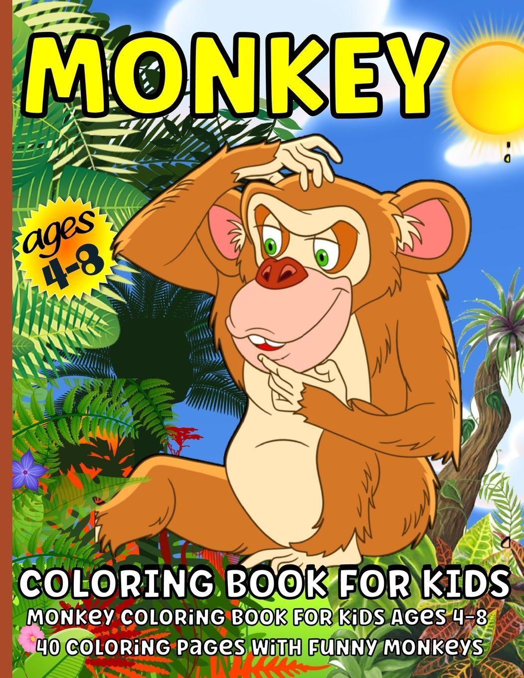 Vorderes Coverbild Monkey Coloring Book