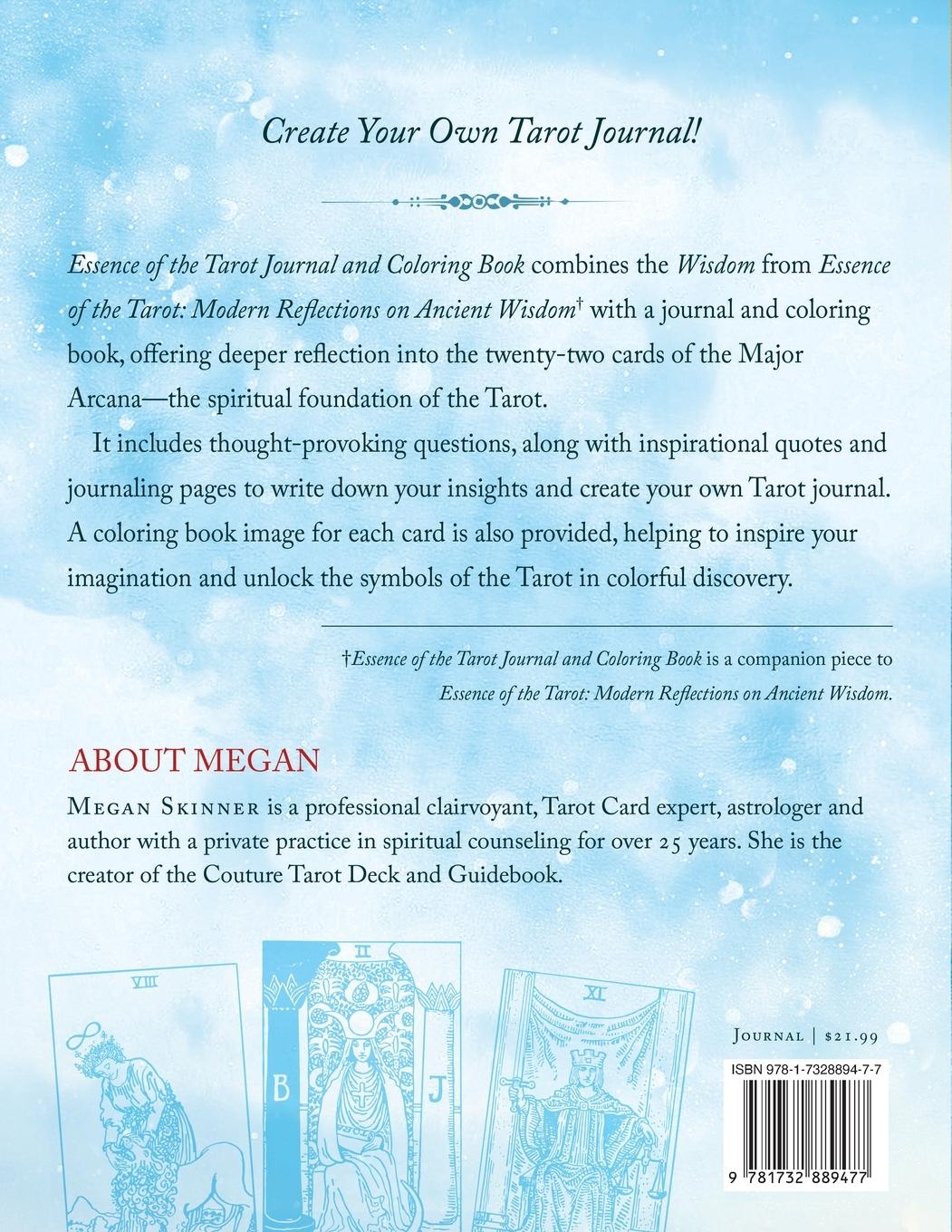 Rückseitencover Essence of the Tarot Journal and Coloring Book