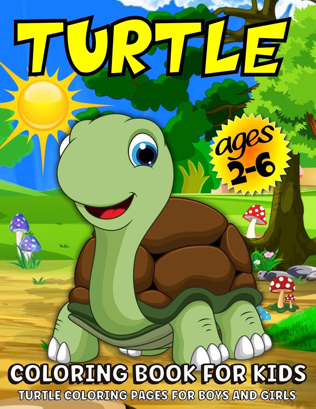 Vorderes Coverbild Turtle Coloring Book For Kids