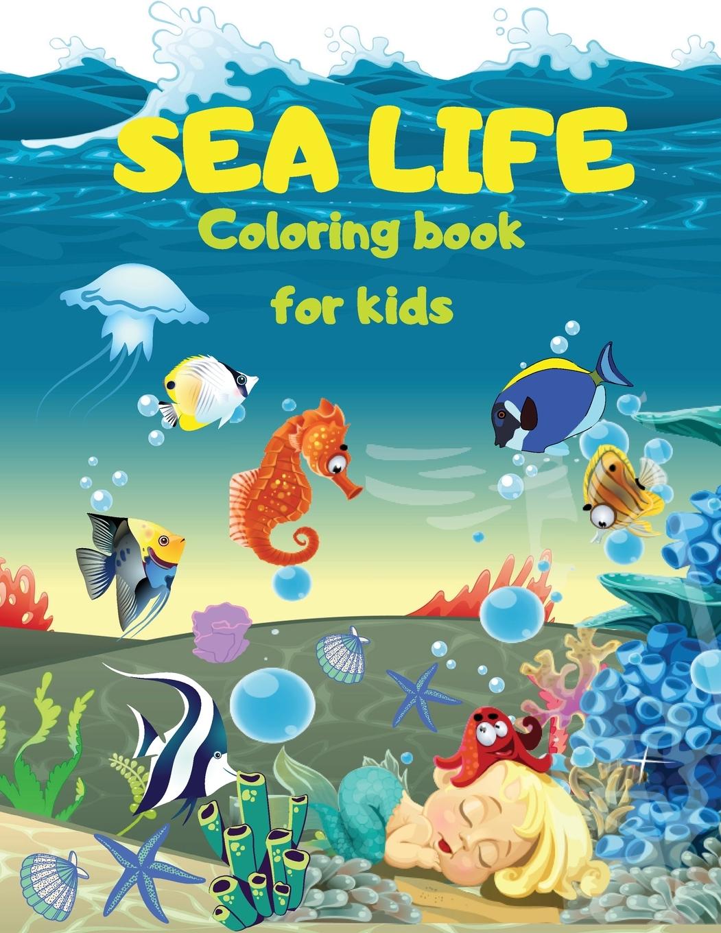 Vorderes Coverbild SEA LIFE - Under the SEA  Coloring Book for kids