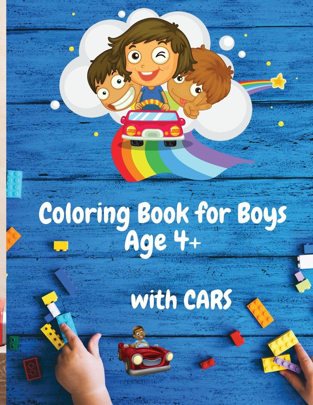 Vorderes Coverbild Coloring Book for Boys with Cars Age 4+