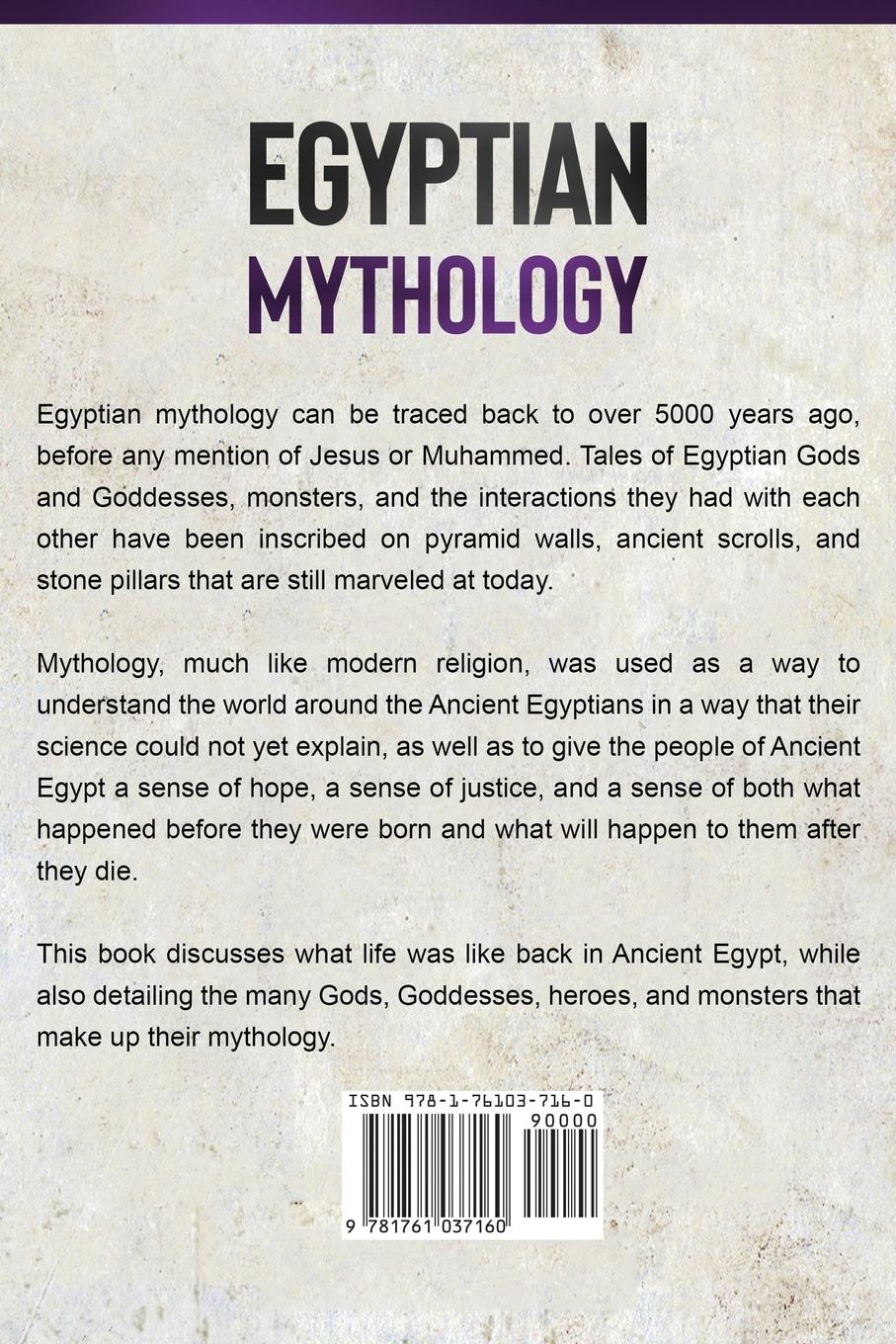 Rückseitencover Egyptian Mythology