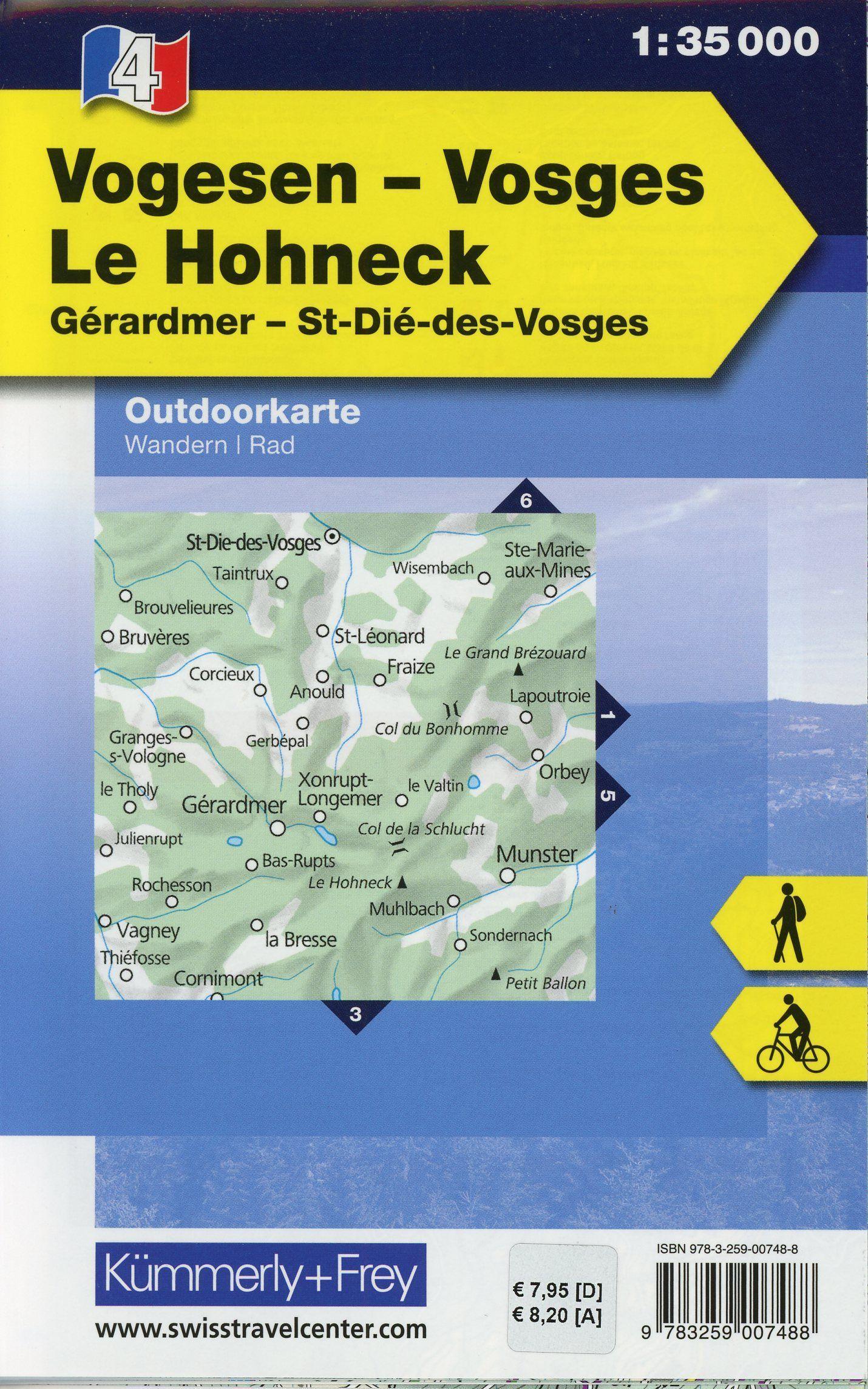 Beispielinhalt (Bild) Vogesen - Le Honeck Nr. 04 Outdoorkarte 1:35 000