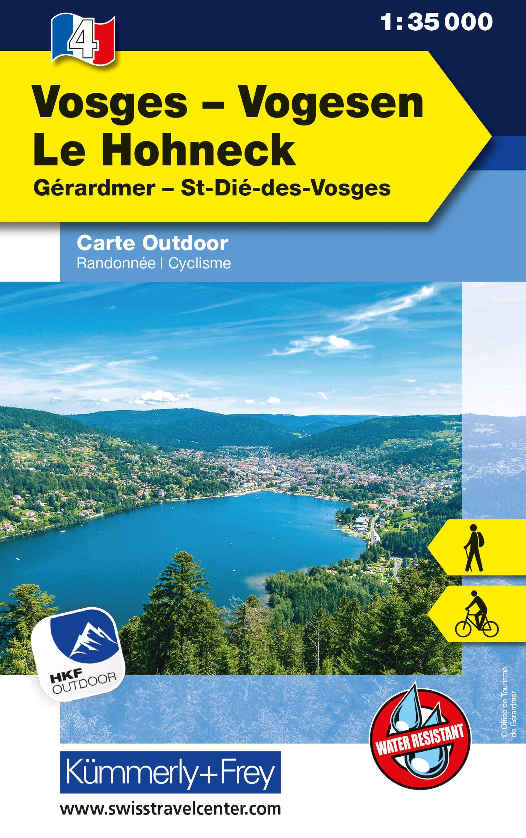 Vorderes Coverbild Vogesen - Le Honeck Nr. 04 Outdoorkarte 1:35 000