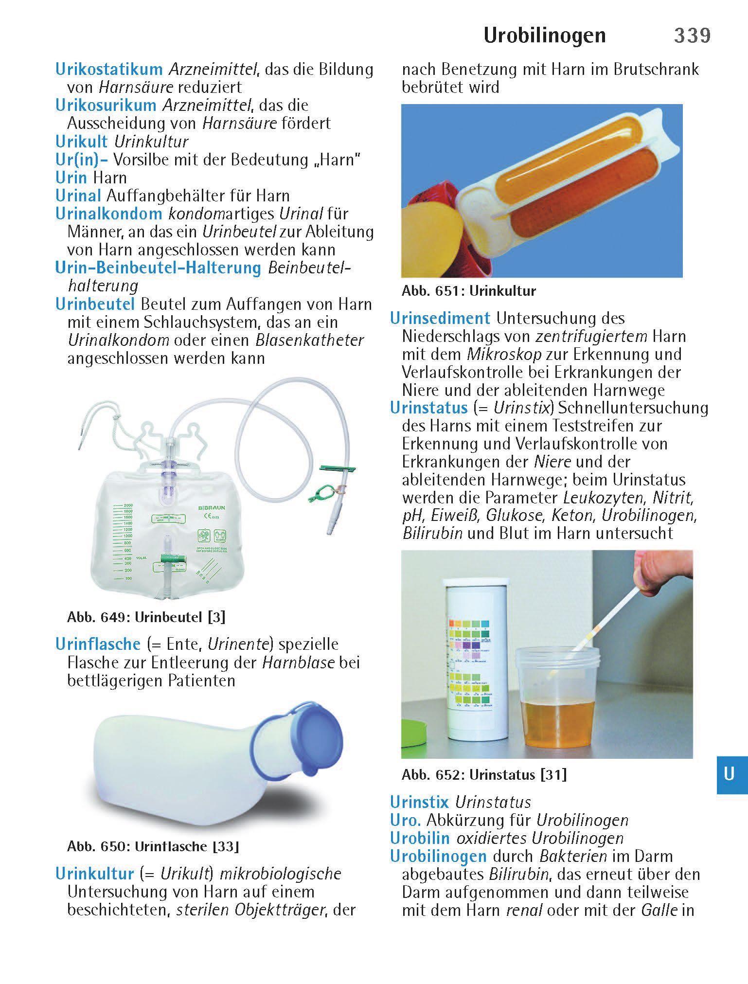 Beispielinhalt (Bild) Wörterbuch Medizin pocket : Kleines Lexikon - medizinische Fachbegriffe , Fremdwörter und Terminologie