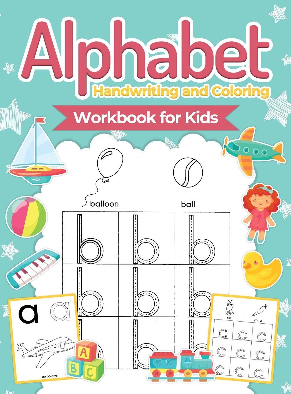 Vorderes Coverbild Alphabet Handwriting and Coloring Workbook For Kids