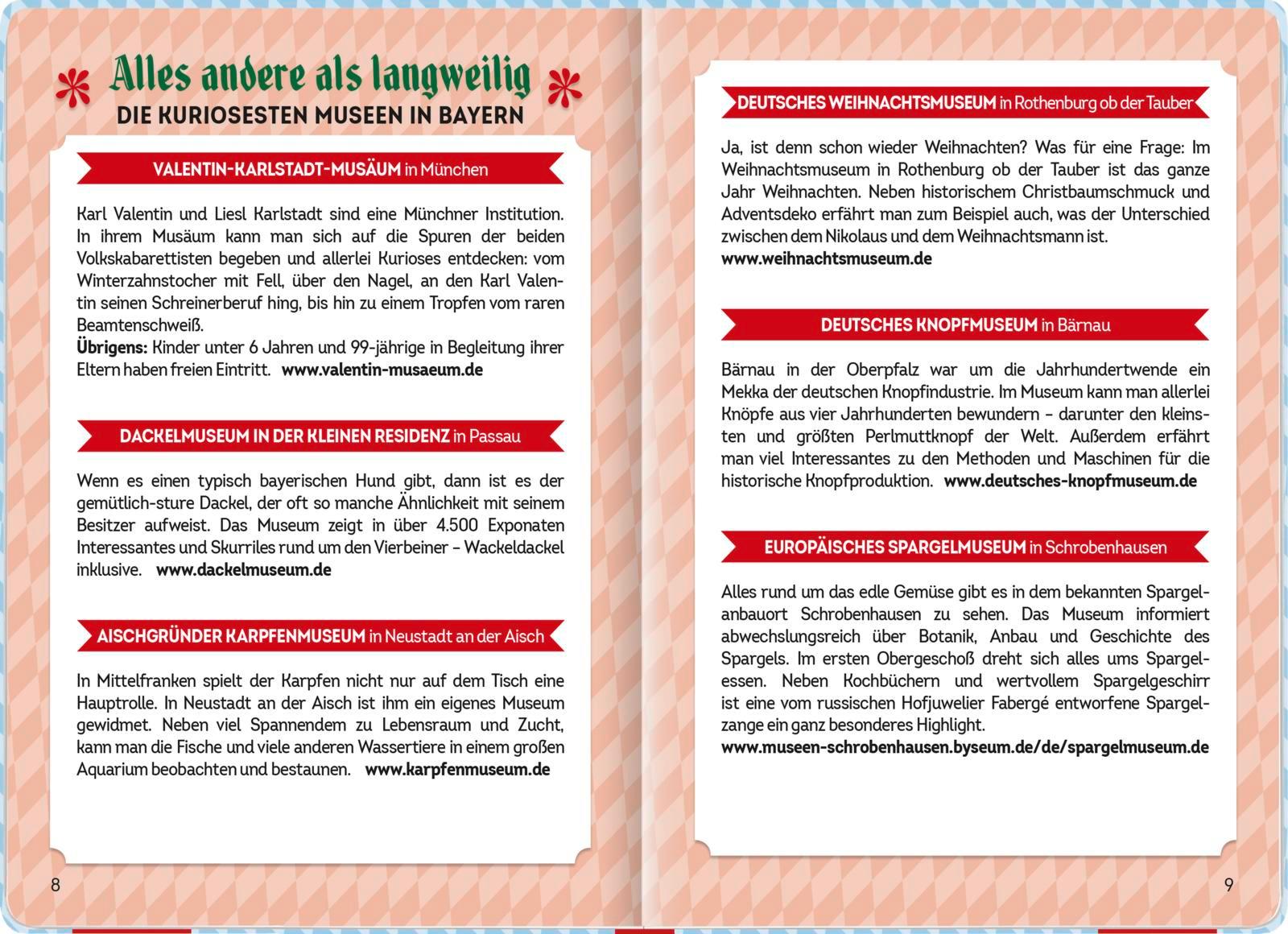 Beispielinhalt (Bild) Reisetagebuch Bayern