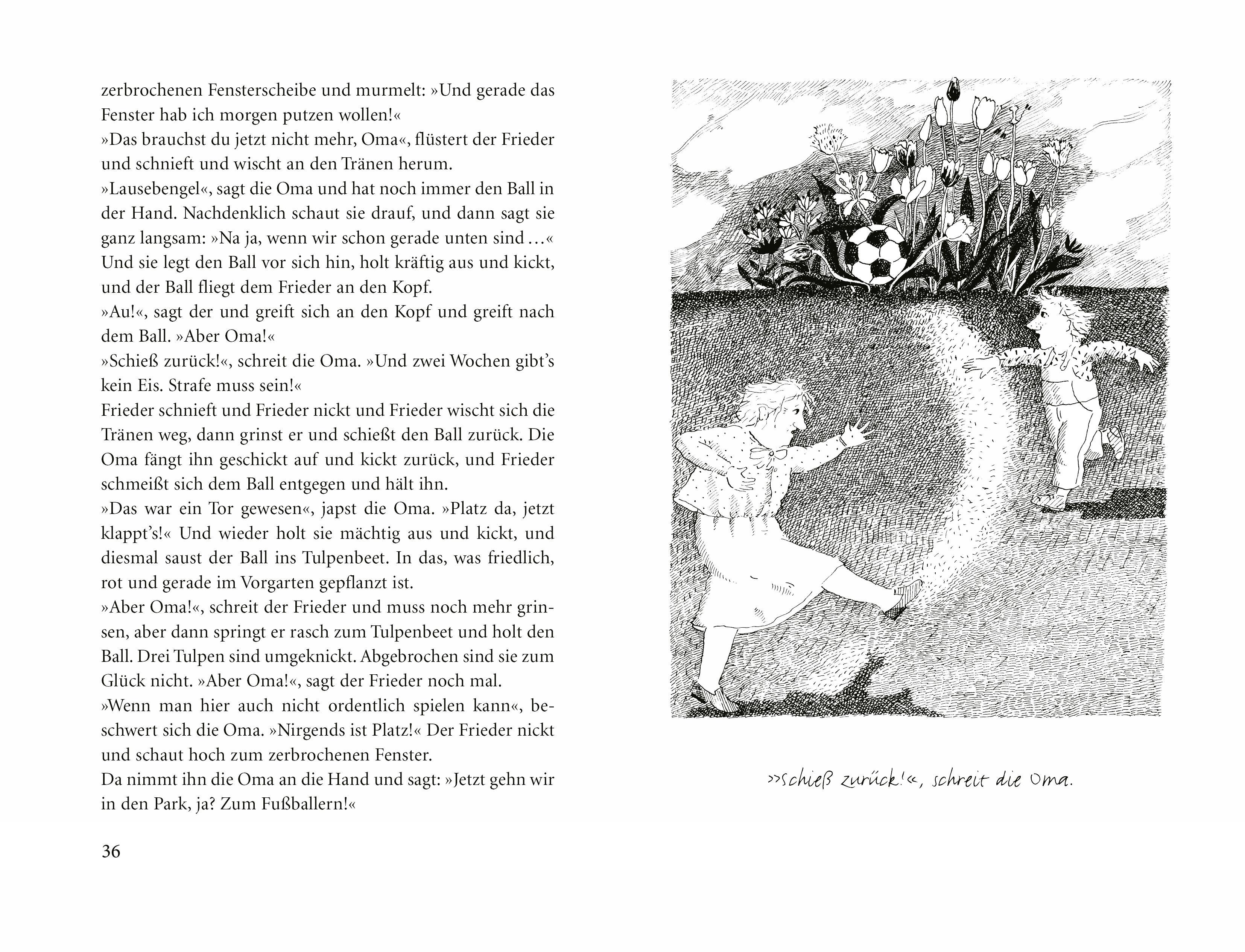 Beispielinhalt (Bild) Das dicke Buch von Oma und Frieder