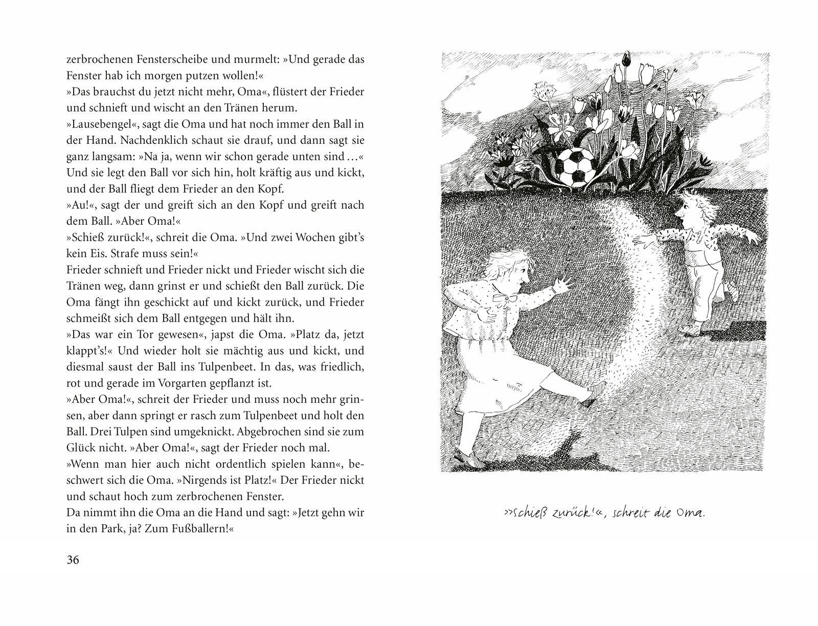 Beispielinhalt (Bild) Das dicke Buch von Oma und Frieder