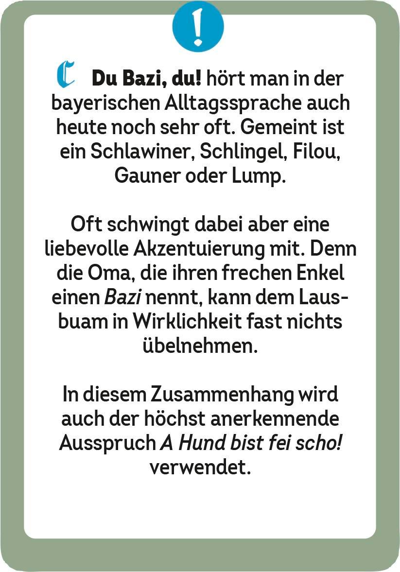 Beispielinhalt (Bild) Griaß di! Das bayerische Dialekte-Quiz