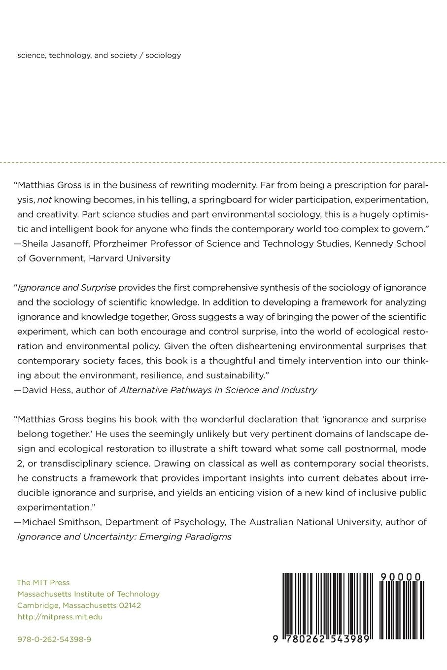 Rückseitencover Ignorance and Surprise