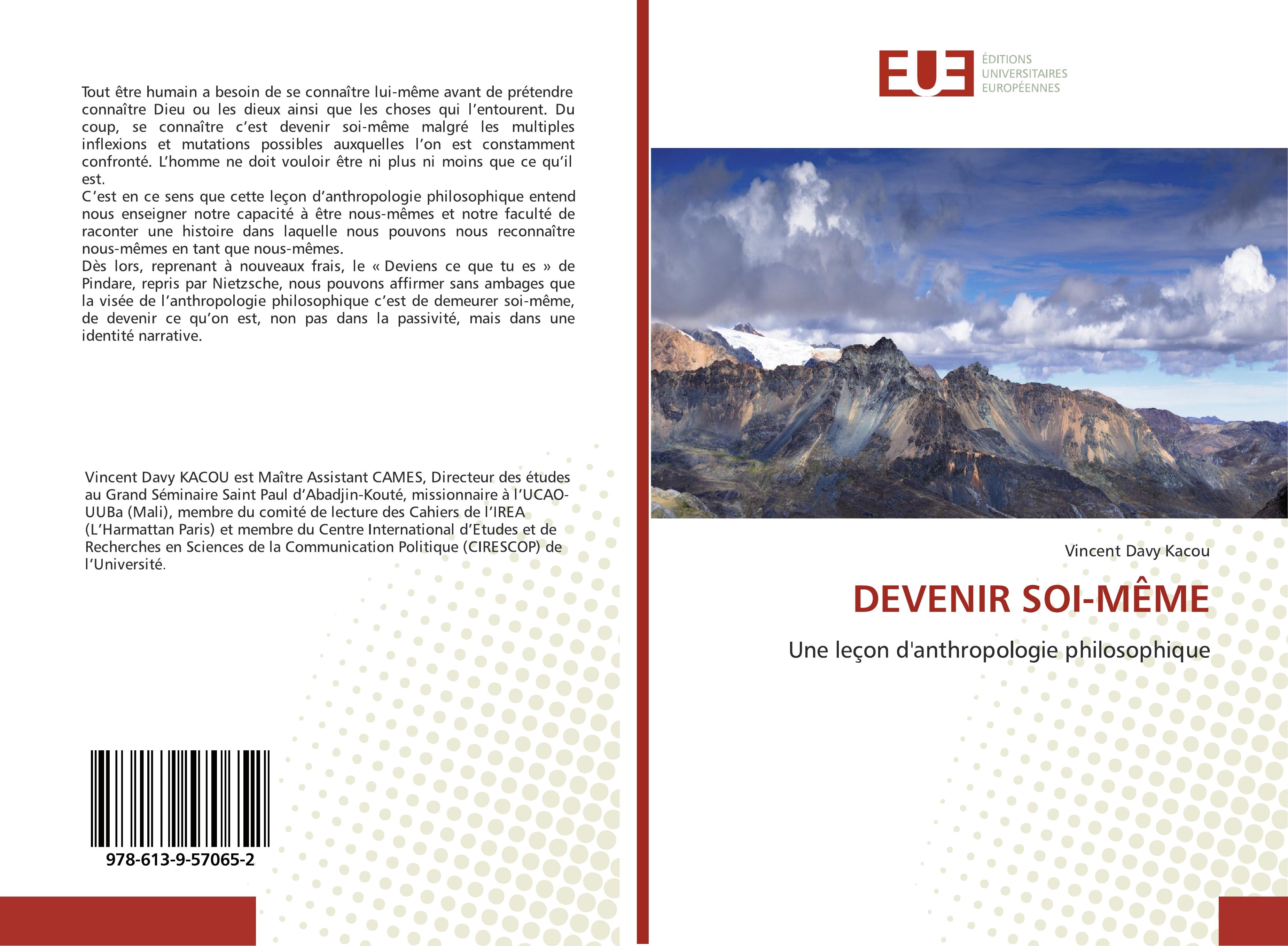 Vorderes Coverbild DEVENIR SOI-MÊME